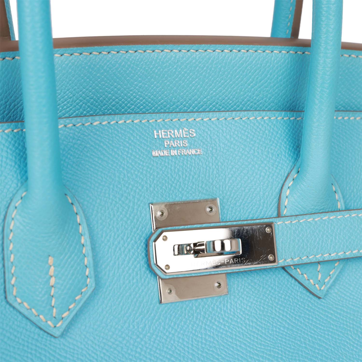 Replicate Hermes Birkin 35 Celeste Candy Epsom Palladium Hardware(1:1 replica)