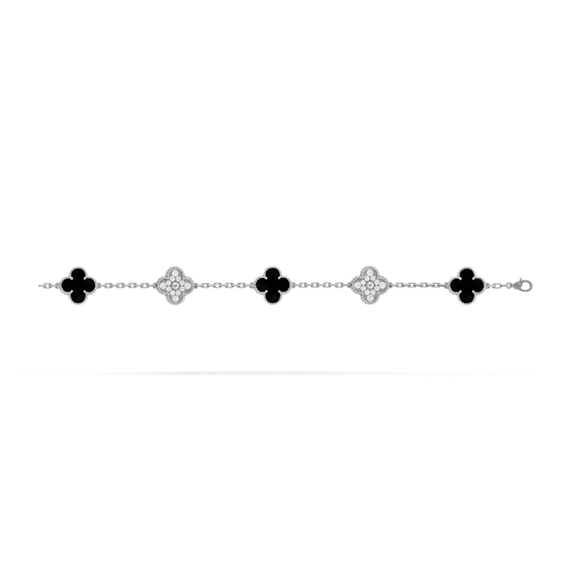 Replicate Vintage Alhambra bracelet, 5 motifs(1:1 replica)