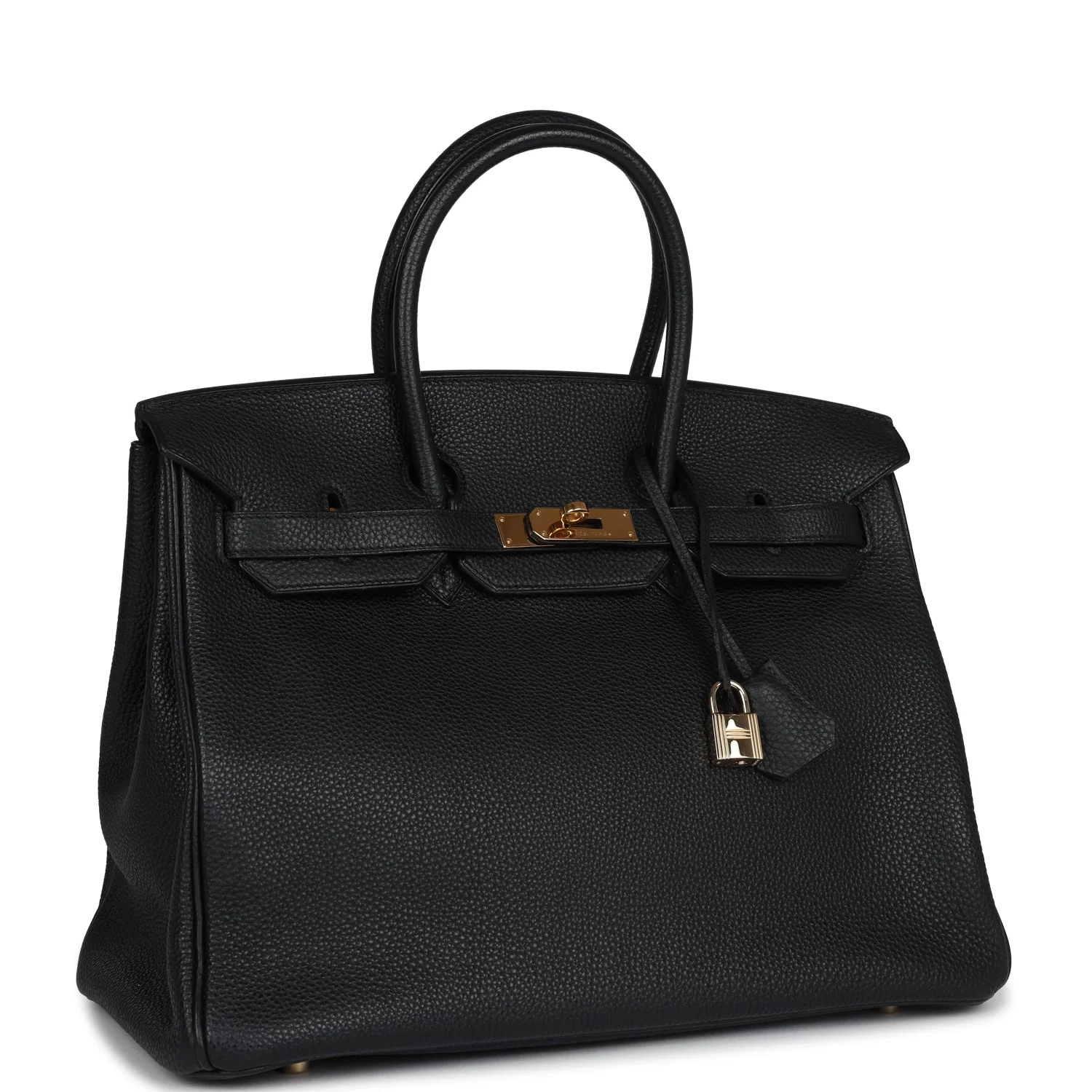Replicate Hermes Birkin 35 Black Togo Gold Hardware(1:1 replica)