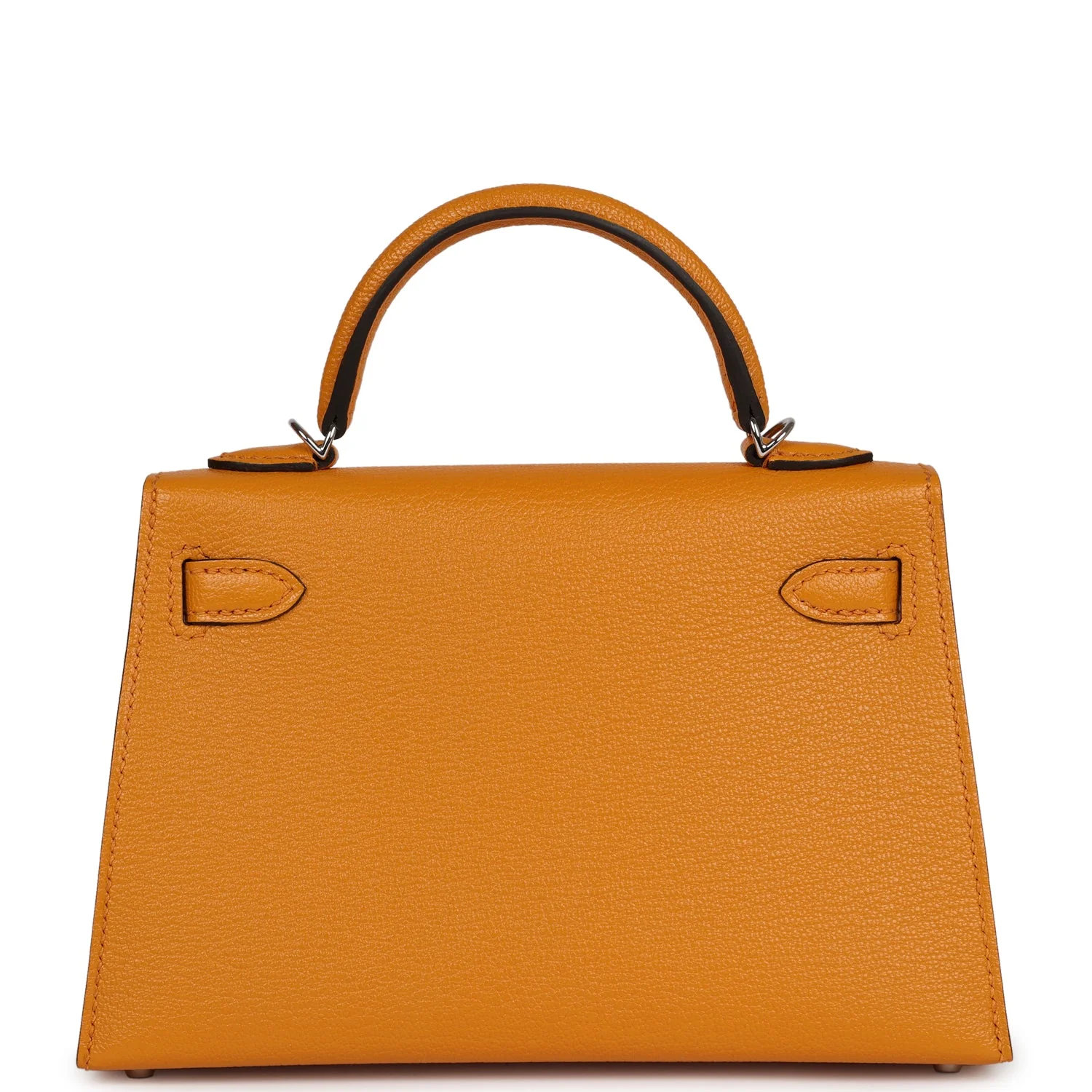 Replicate Hermes Kelly Sellier 20 Moutarde Chevre Palladium Hardware(1:1 replica)