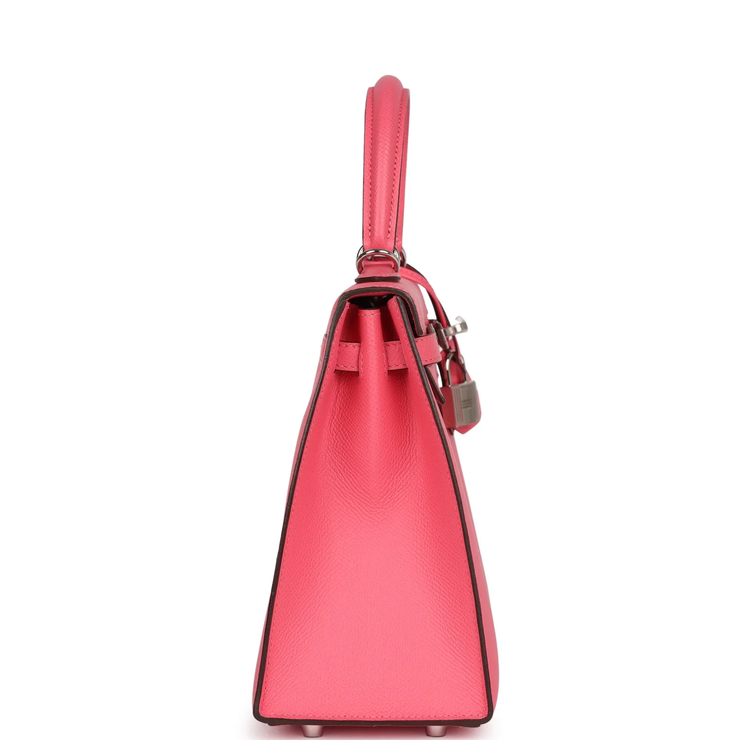 Replicate Hermes Kelly Sellier 25 Rose Azalee Epsom Palladium Hardware(1:1 replica)