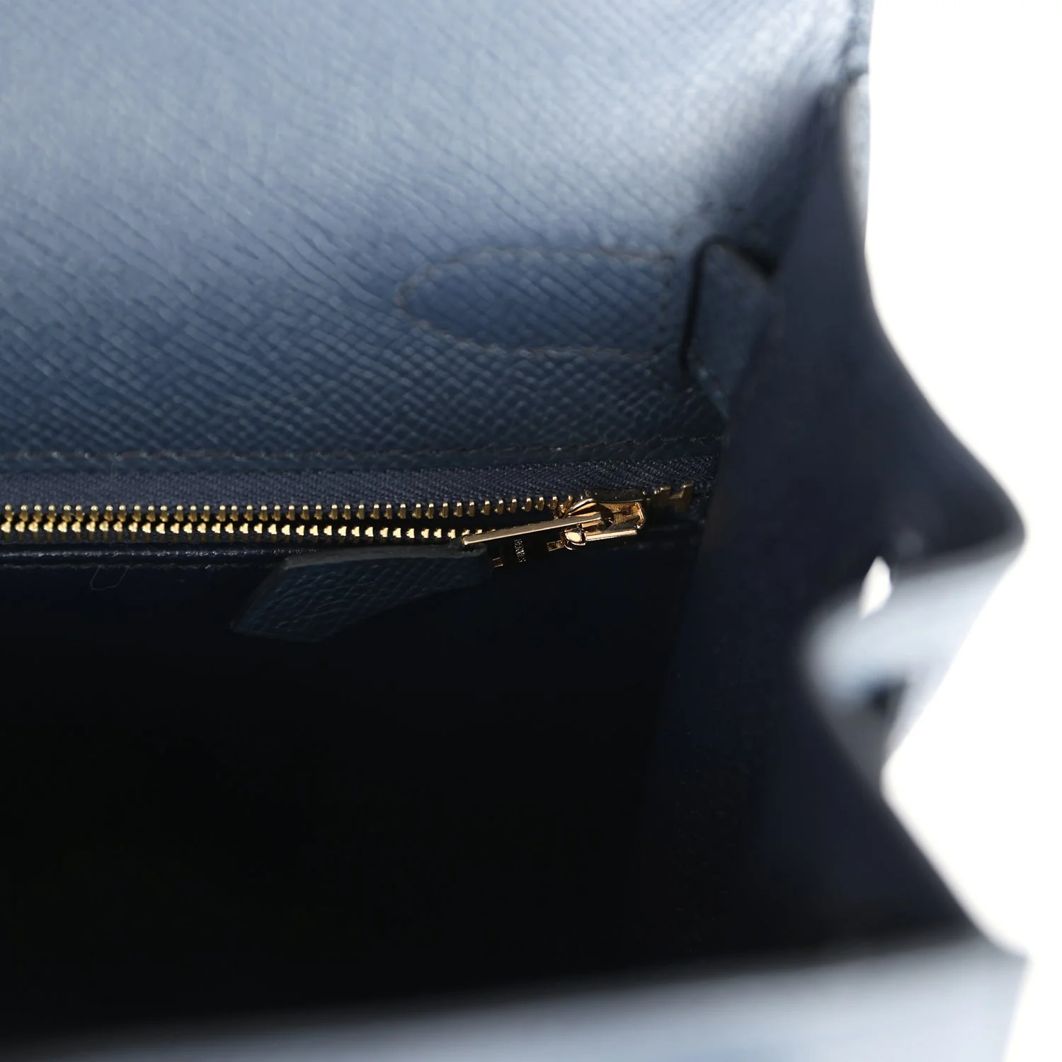 Replicate Hermes Kelly Sellier 28 Bleu Indigo Epsom Gold Hardware(1:1 replica)