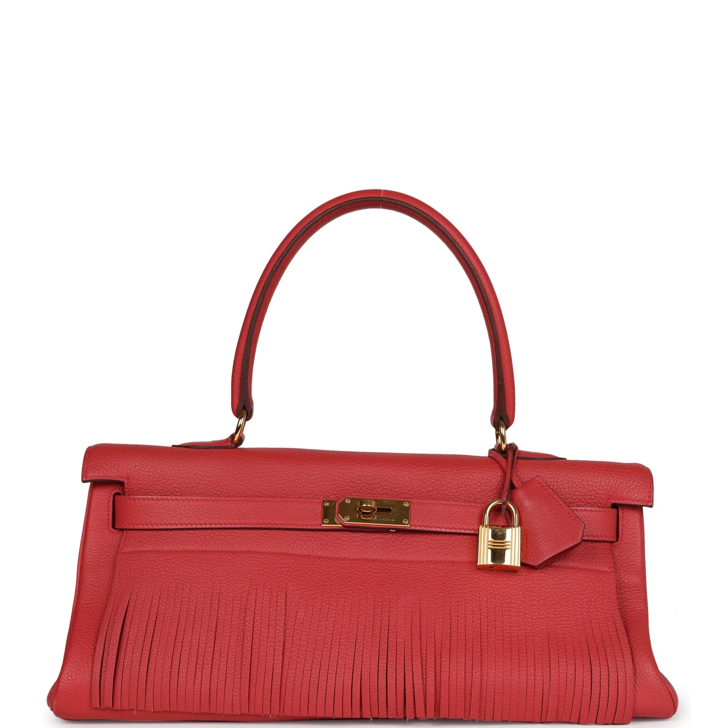 Replicate Hermes Fringe Shoulder Kelly 42 JPG Bougainvillea Clemence Gold Hardware(1:1 replica)