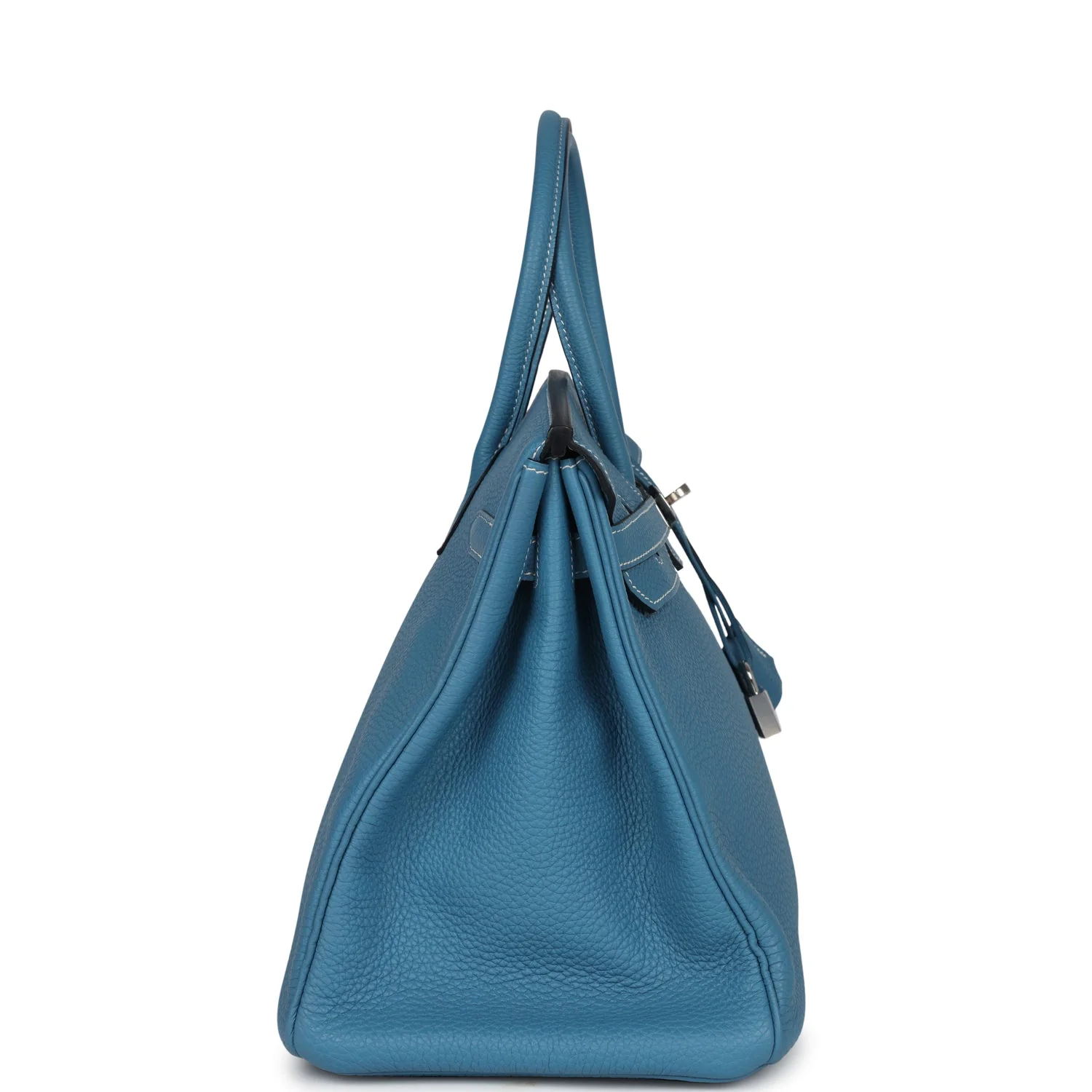 Replicate Hermes Birkin 35 Blue Jean Togo Palladium Hardware(1:1 replica)