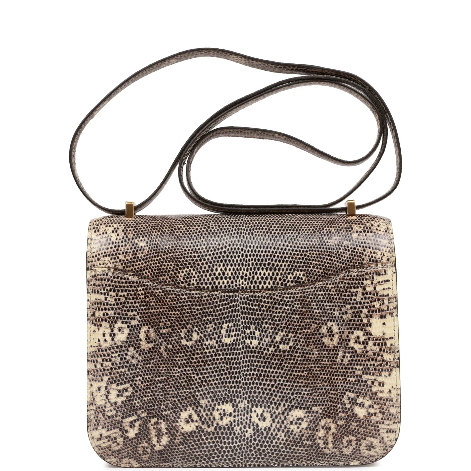 Replicate Hermes Mini Constance 18 Ombre Lizard Varanus Salvator Gold Hardware(1:1 replica)