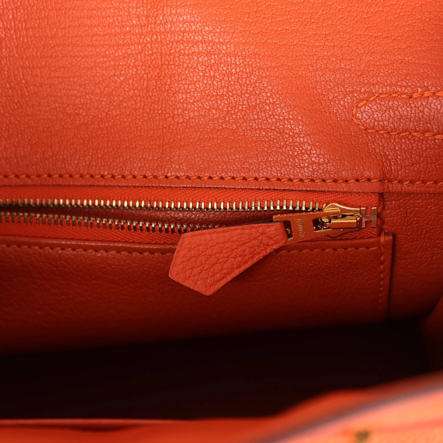 Replicate Hermes Birkin 25 Feu Togo Gold Hardware(1:1 replica)