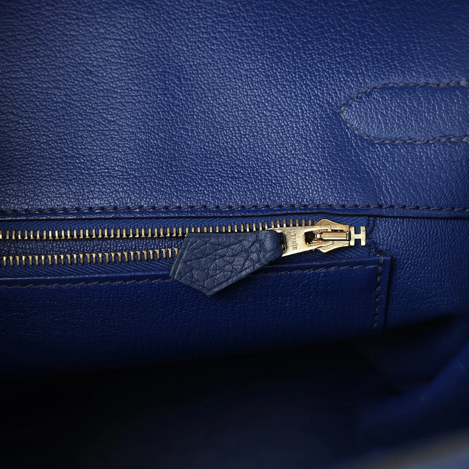Replicate Hermes Birkin 35 Bleu Saphir Clemence Gold Hardware(1:1 replica)