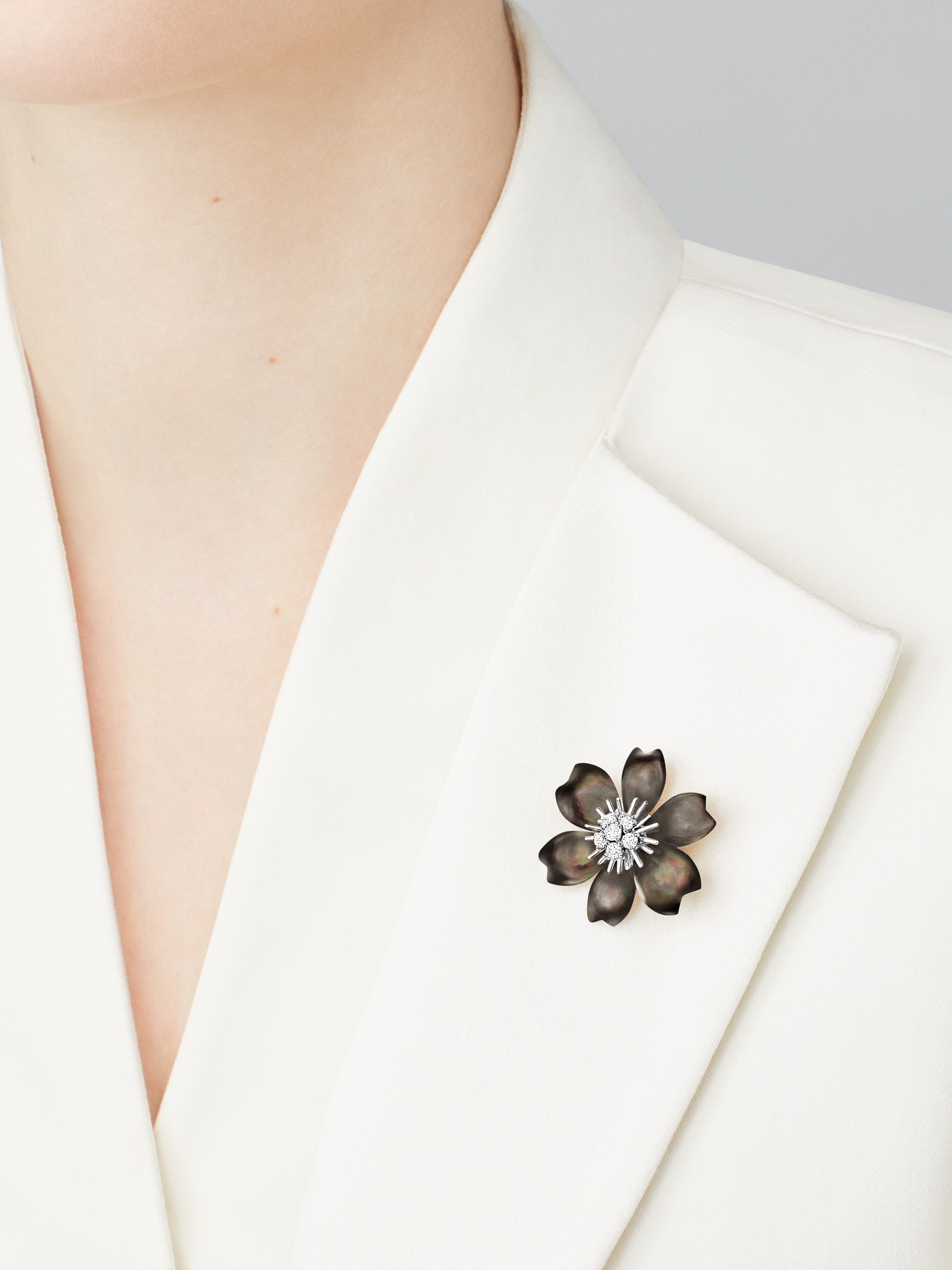 Replicate Rose de Noël clip pendant, small model(1:1 replica)