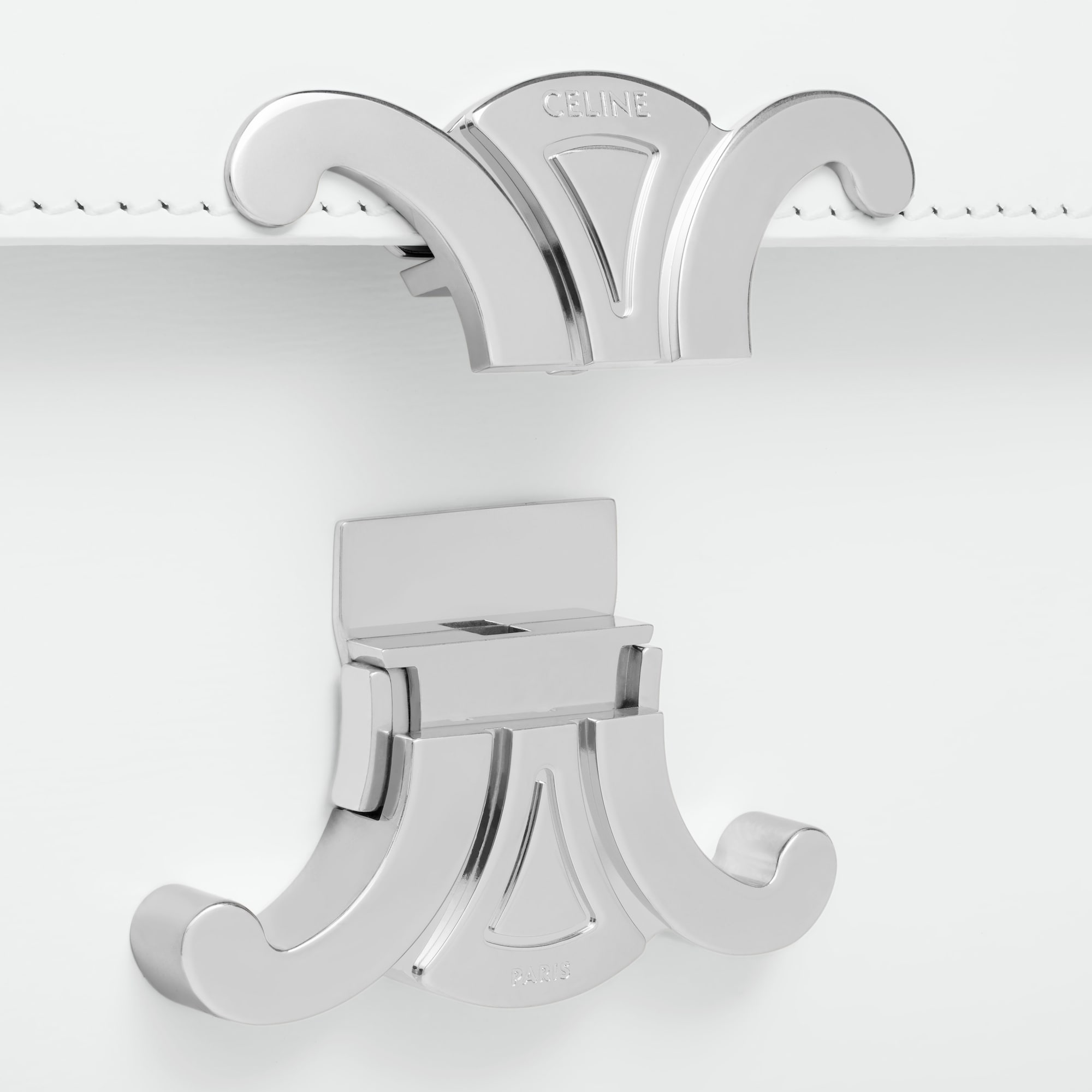 Replicate MEDIUM CELINE LOLA BAG IN SHINY CALFSKIN BLANC DE BLANC(1:1 replica)