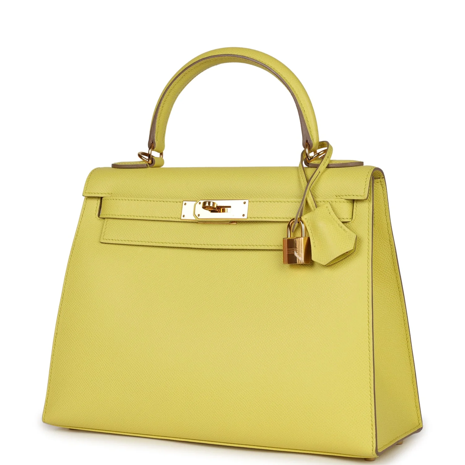 Replicate Hermes Kelly Sellier 28 Soufre Epsom Gold Hardware(1:1 replica)