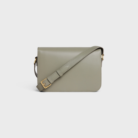 Replicate CLASSIQUE TRIOMPHE BAG IN SHINY CALFSKIN GREEN CLAY(1:1 replica)