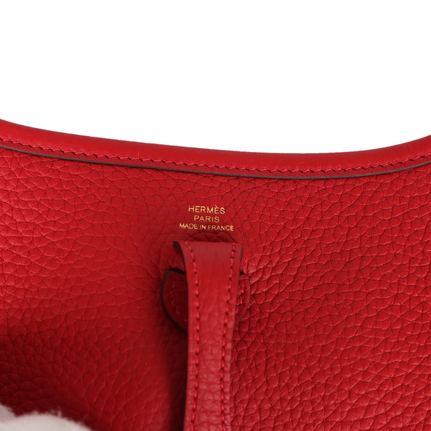 Replicate Hermes Evelyne TPM Vermillon Clemence Gold Hardware(1:1 replica)