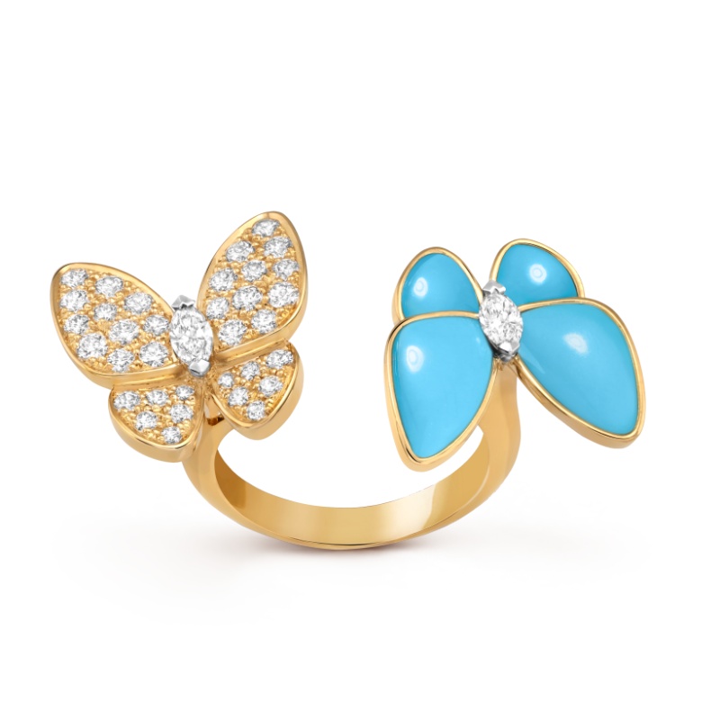 Replicate Two Butterfly Between the Finger ring(1:1 replica)