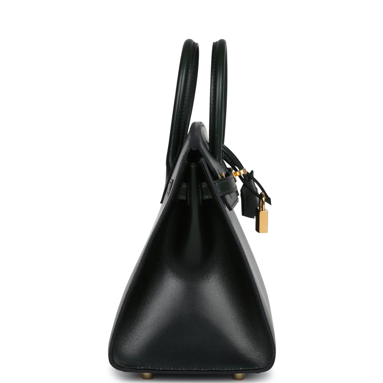 Replicate Hermes Birkin Sellier 25 Vert Fonce Box Gold Hardware(1:1 replica)