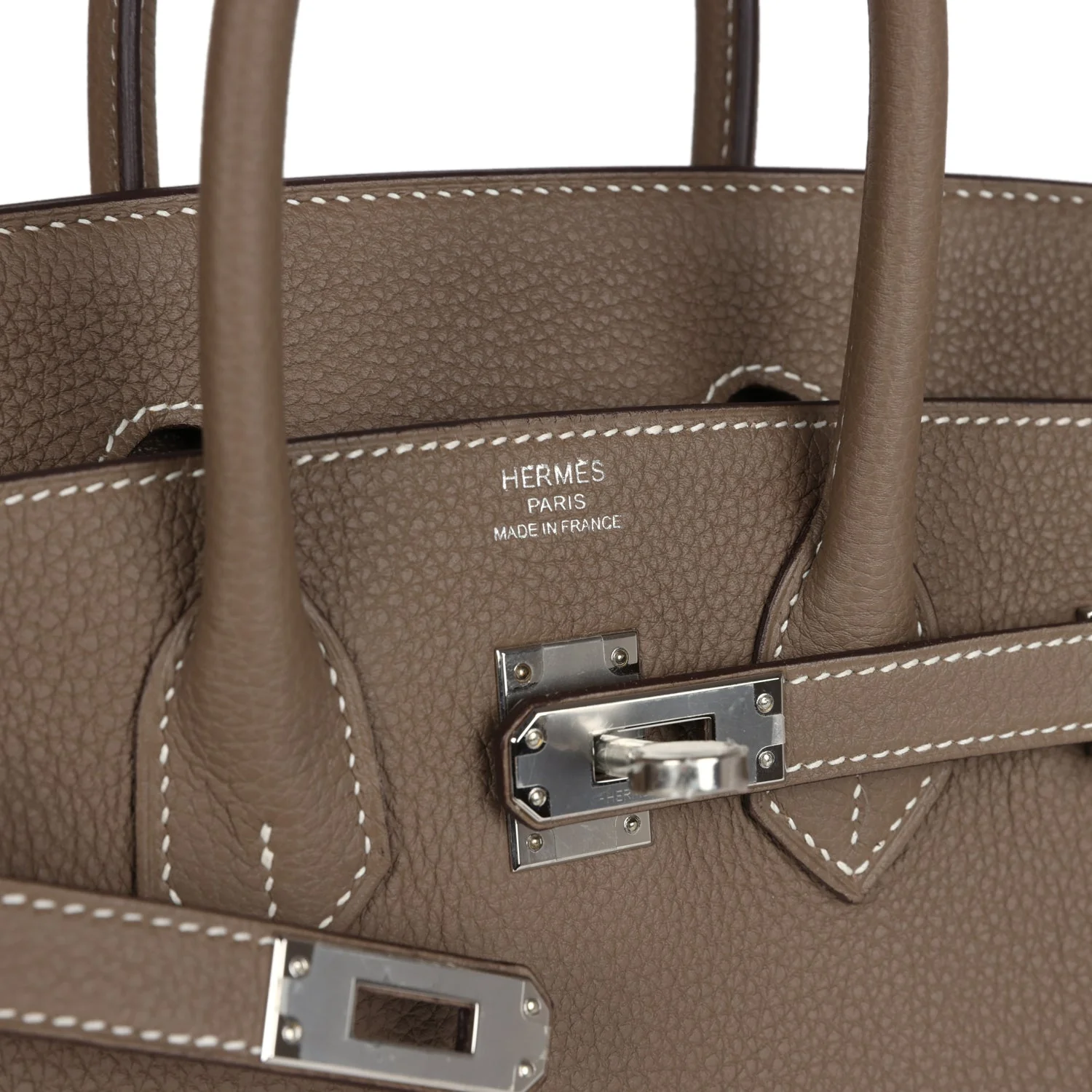 Replicate Hermes Birkin 25 Etoupe Togo Palladium Hardware(1:1 replica)