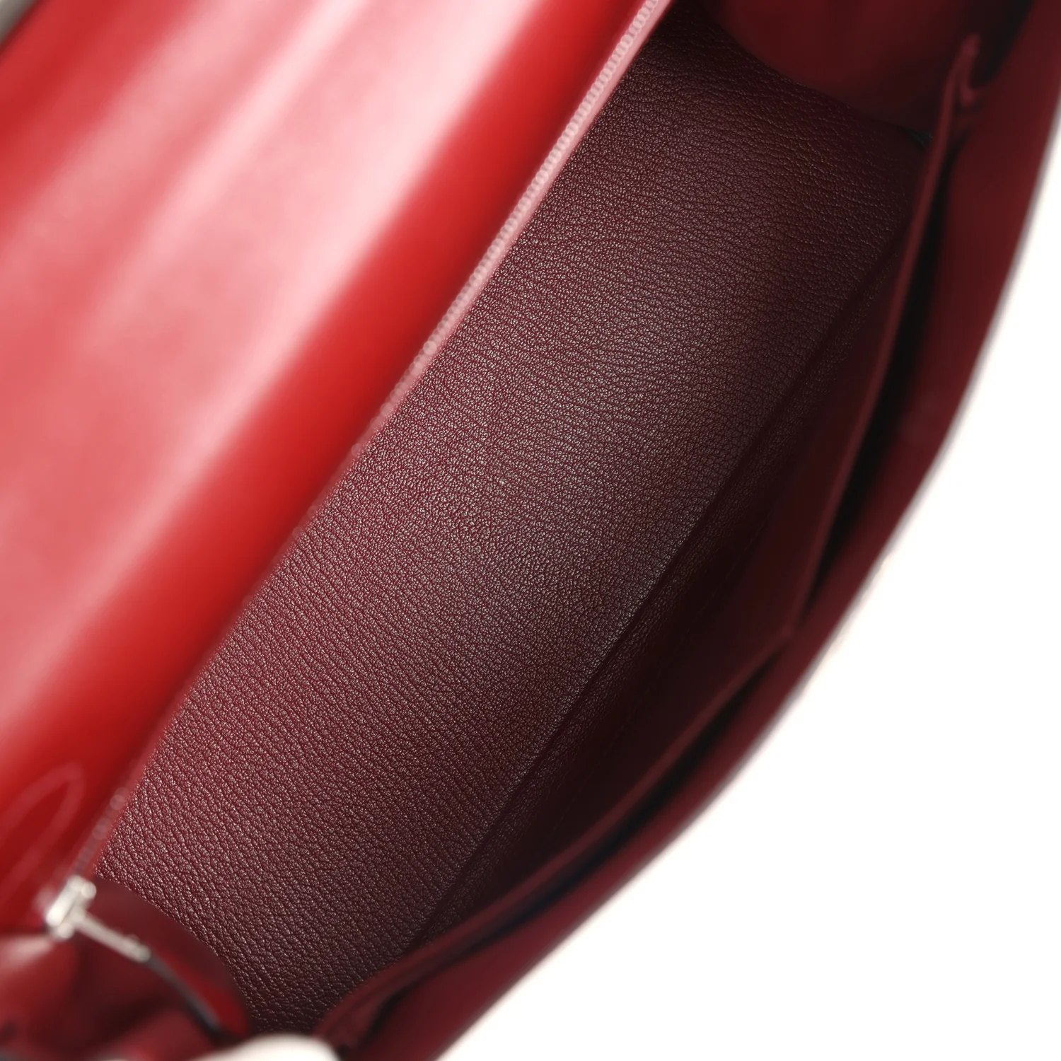 Replicate Hermes Kelly Retourne 32 Rouge H Box Palladium Hardware(1:1 replica)