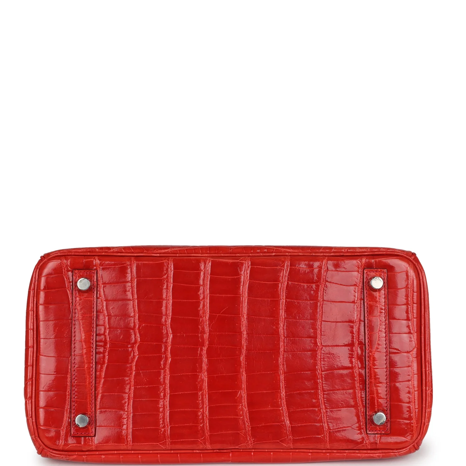 Replicate Hermes Birkin 30 Geranium Shiny Niloticus Crocodile Palladium Hardware(1:1 replica)