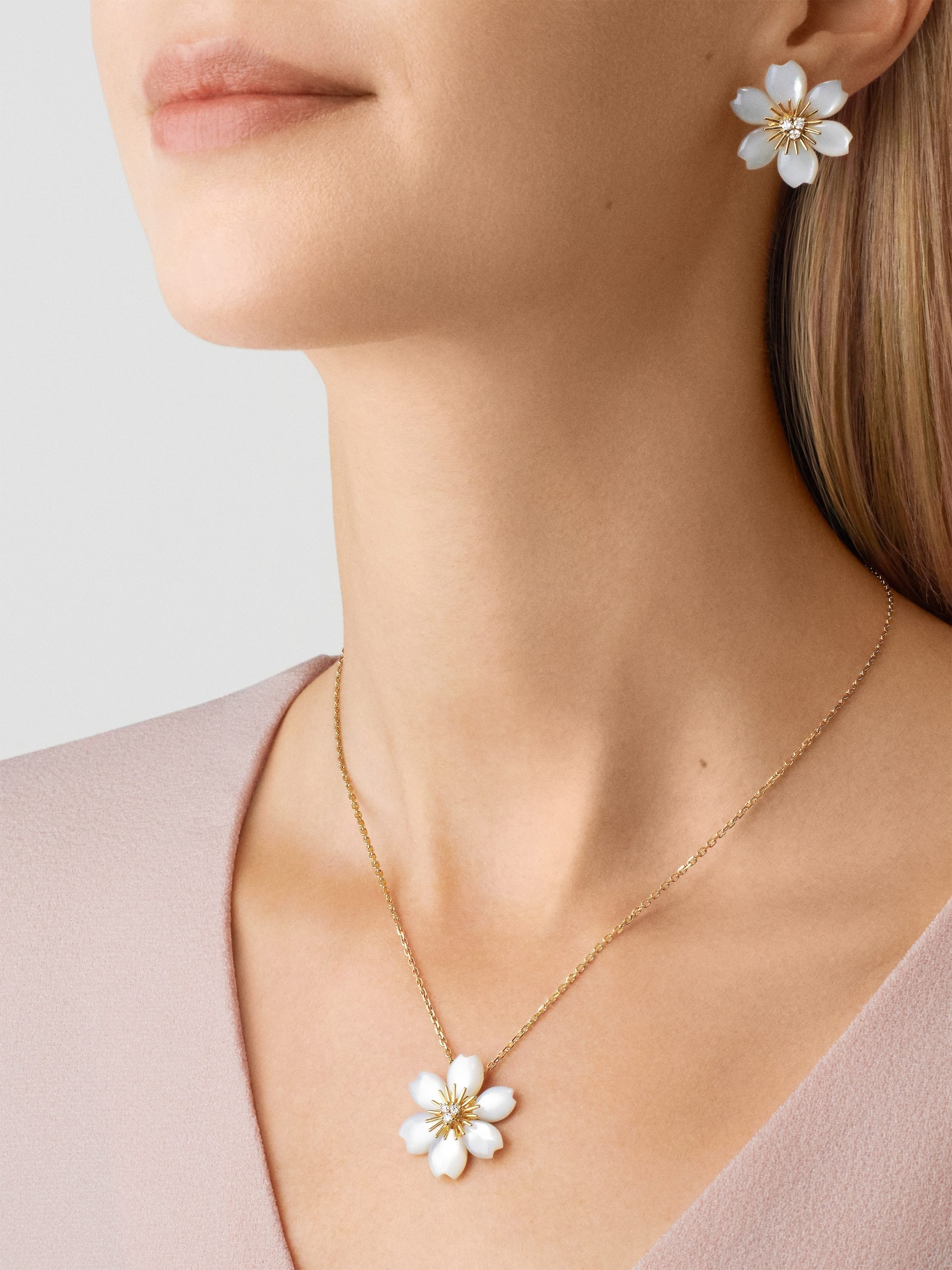 Replicate Rose de Noël earrings, mini model(1:1 replica)