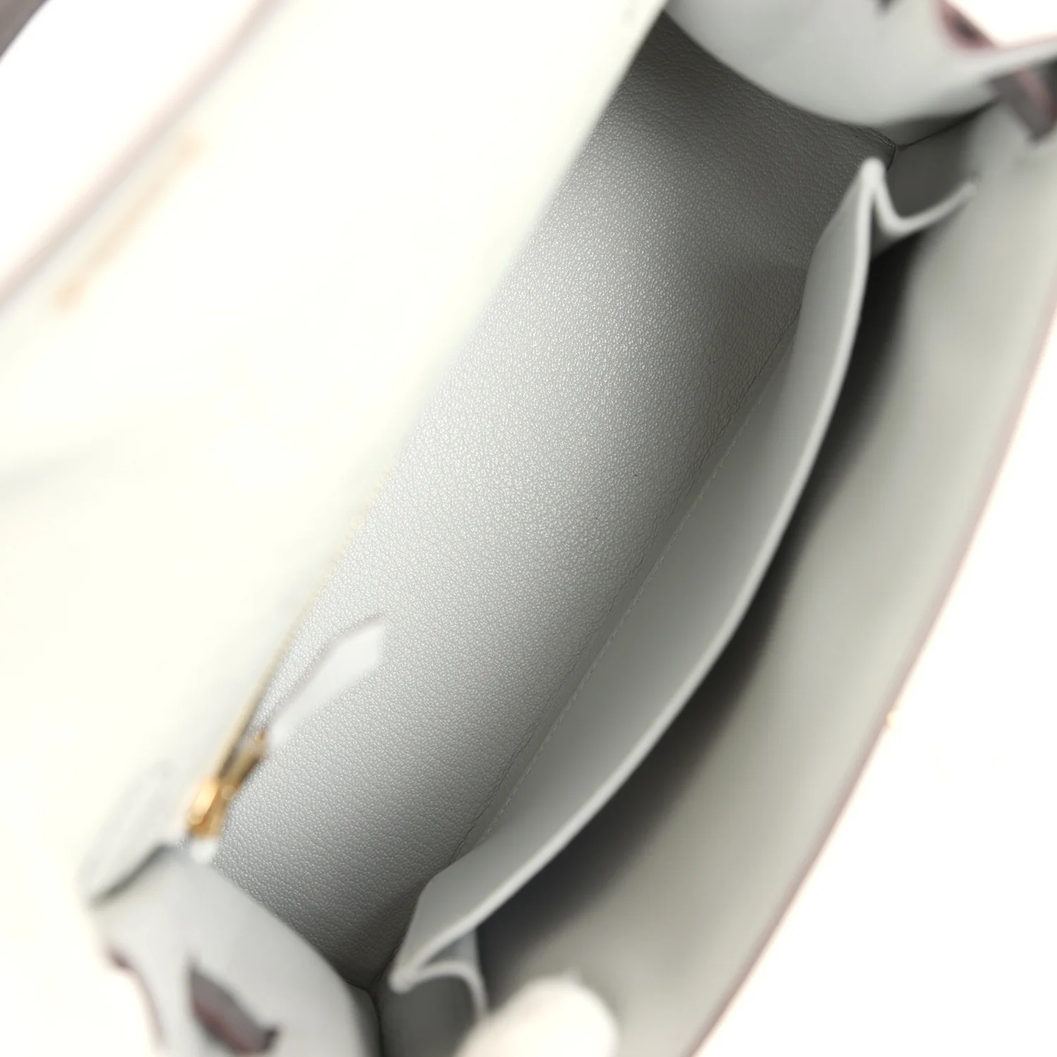 Replicate Hermes Special Order (HSS) Kelly Sellier 25 Gris Perle and Graphite Ostrich Permabrass Hardware(1:1 replica)