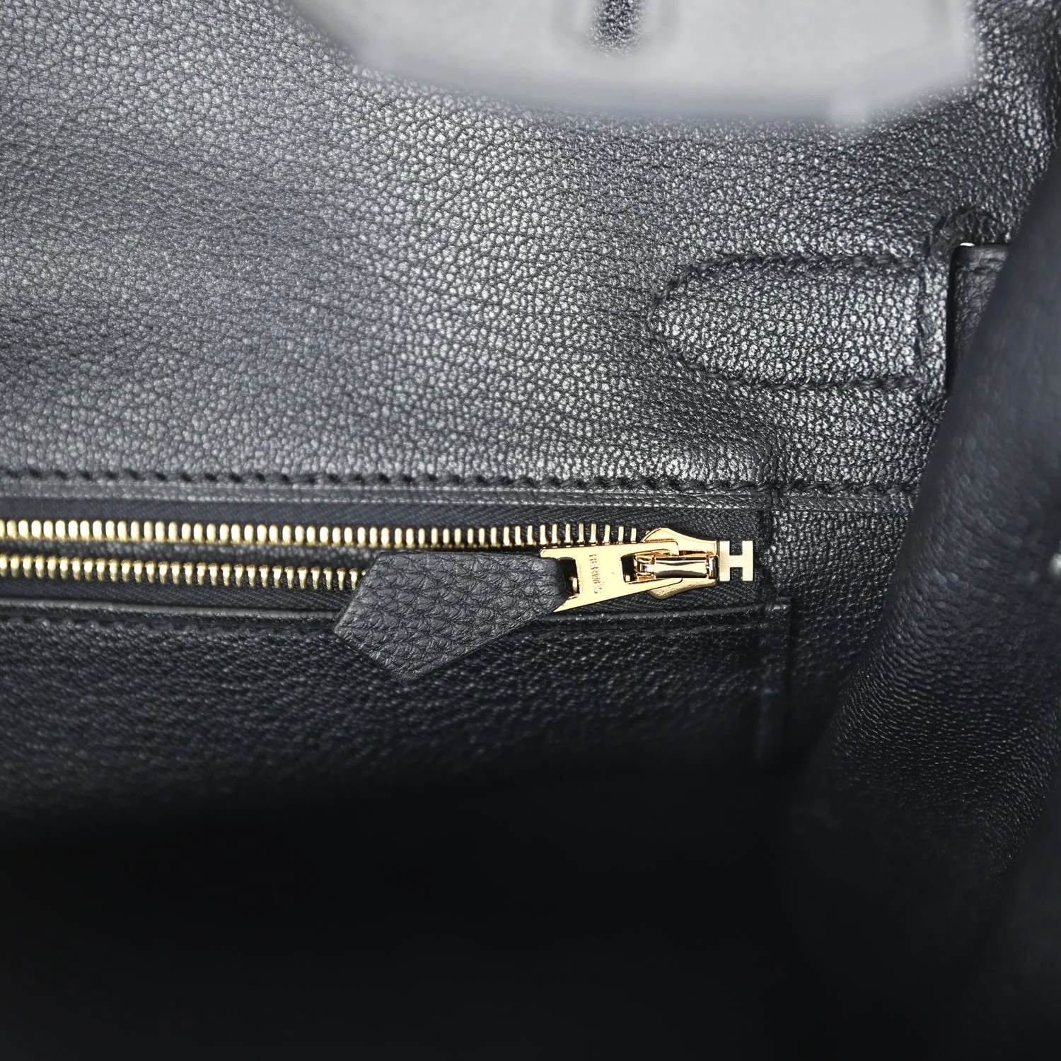 Replicate Hermes Birkin 30 Black Togo Gold Hardware(1:1 replica)