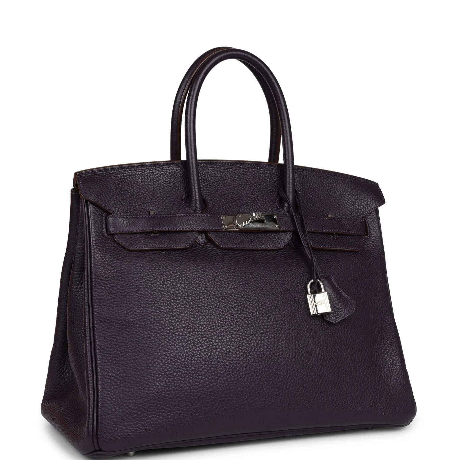 Replicate Hermes Birkin 35 Raisin Clemence Palladium Hardware(1:1 replica)