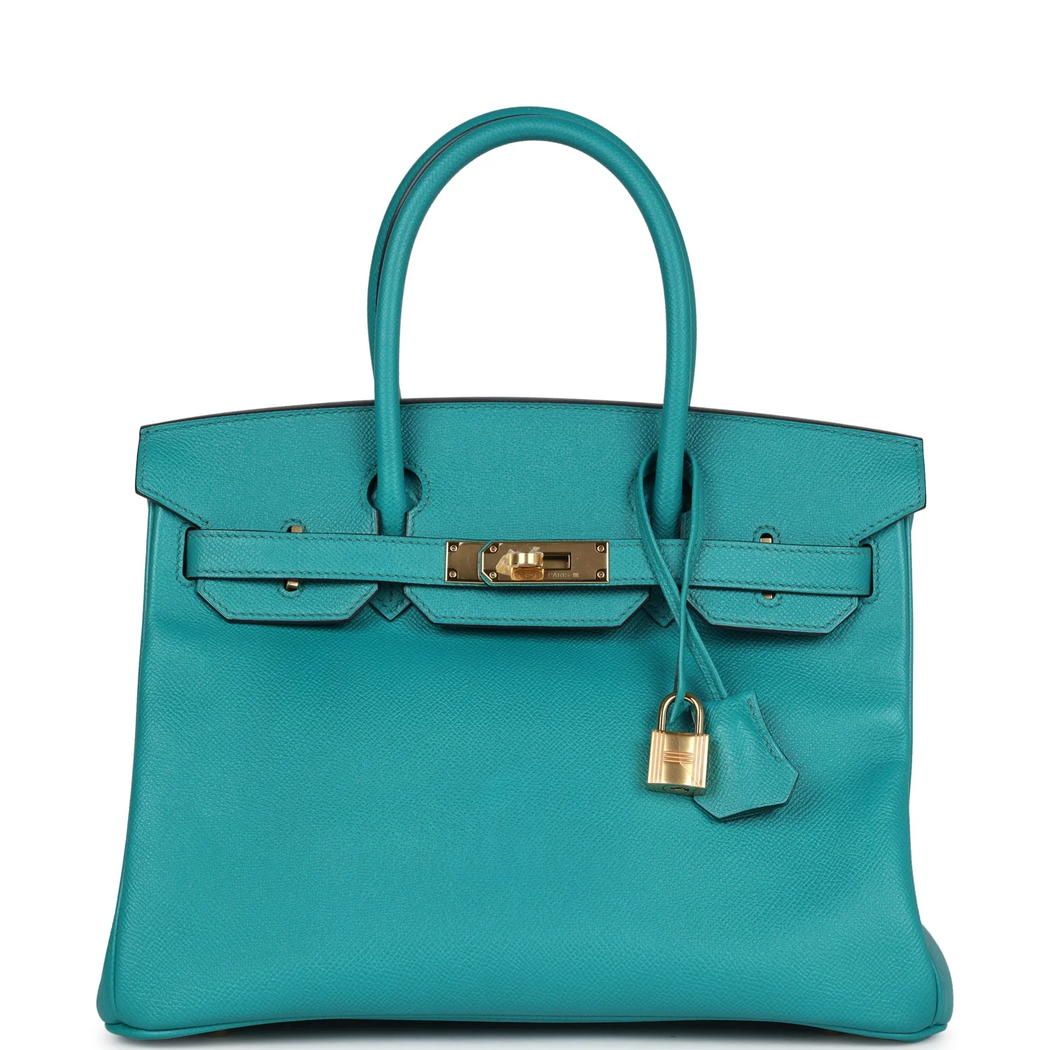 Replicate Hermes Special Order (HSS) Birkin 30 Bleu Paon Epsom Gold Hardware(1:1 replica)