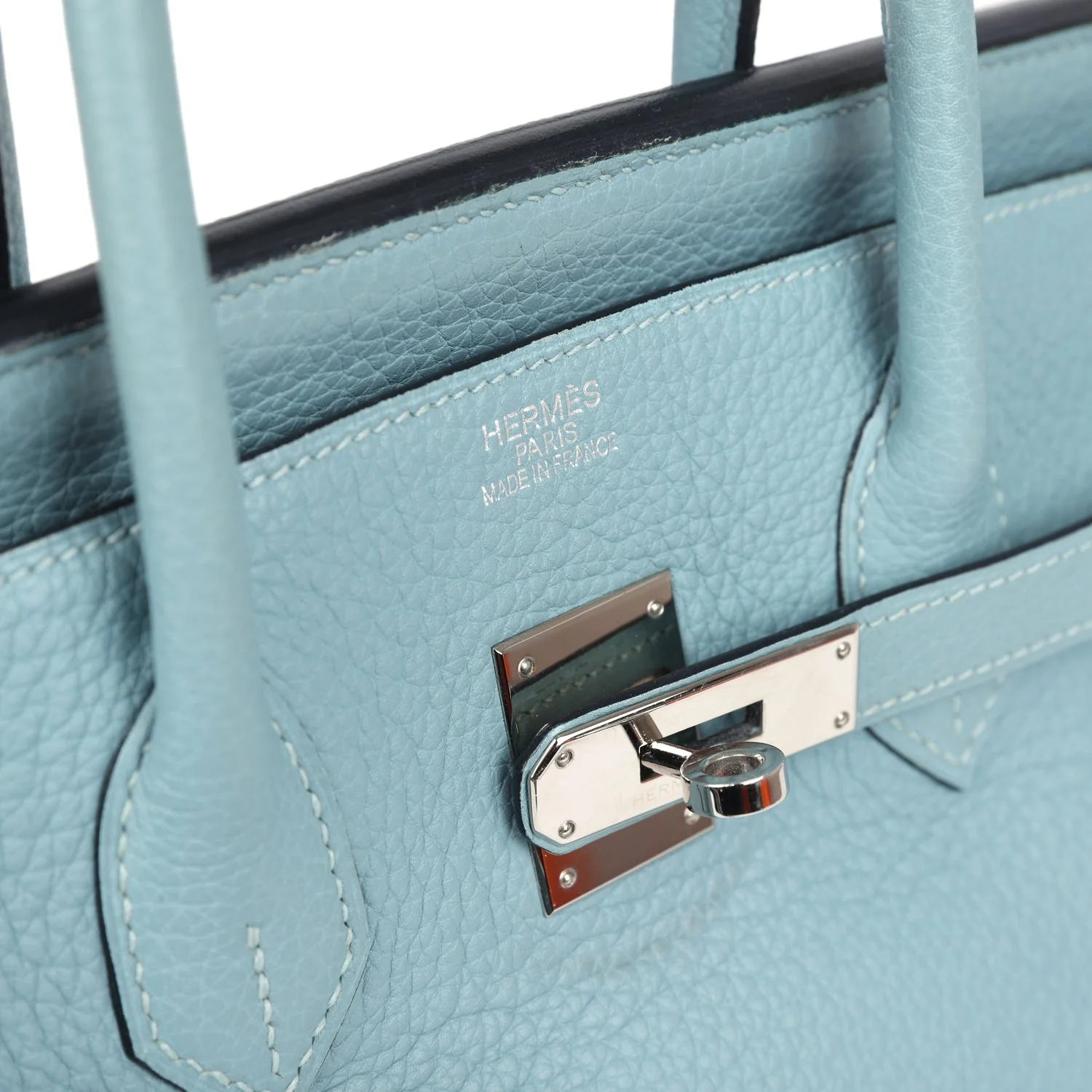 Replicate Hermes Birkin 35 Ciel Togo Palladium Hardware(1:1 replica)