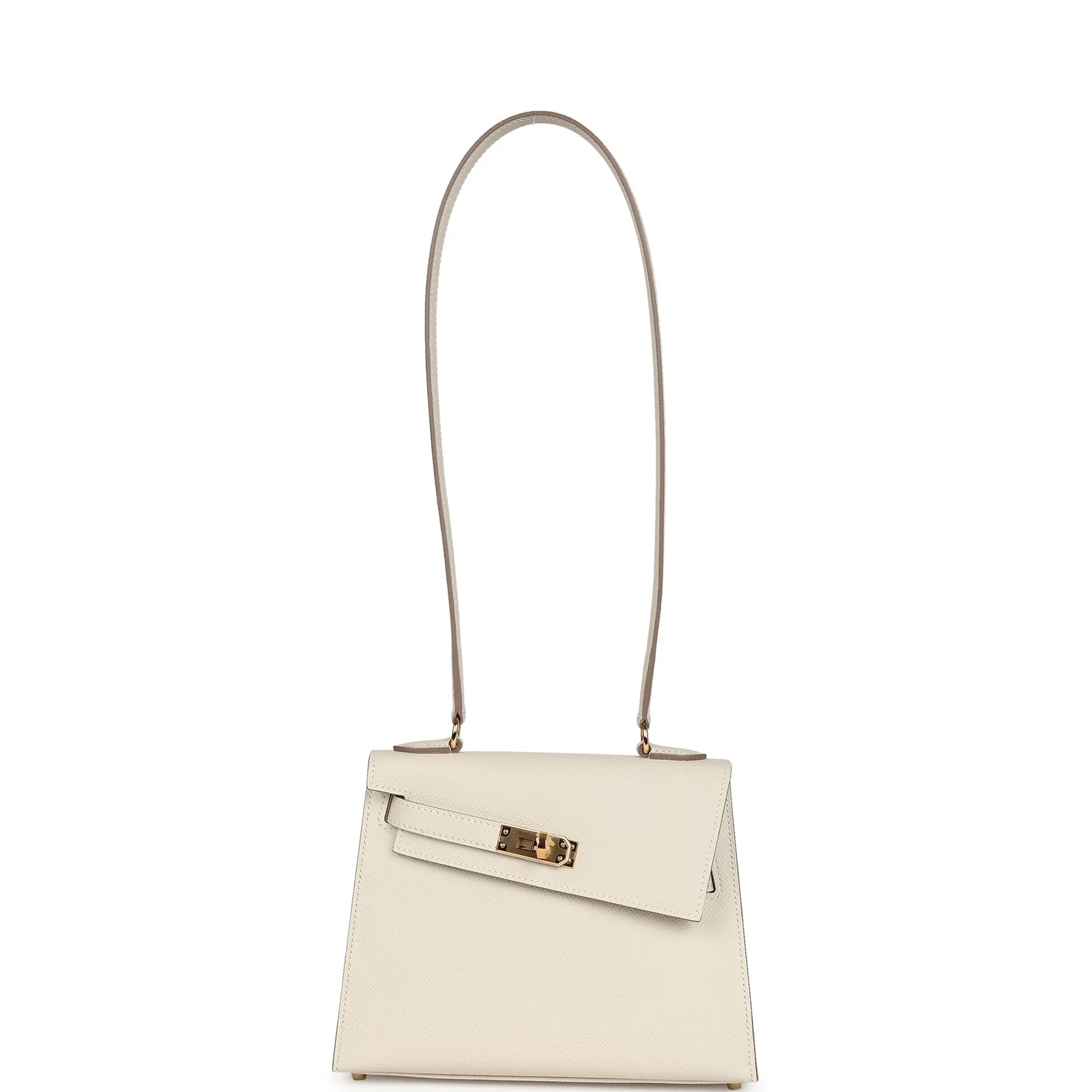 Replicate Hermes Kelly Sellier en Desordre 20 Craie Epsom Gold Hardware(1:1 replica)