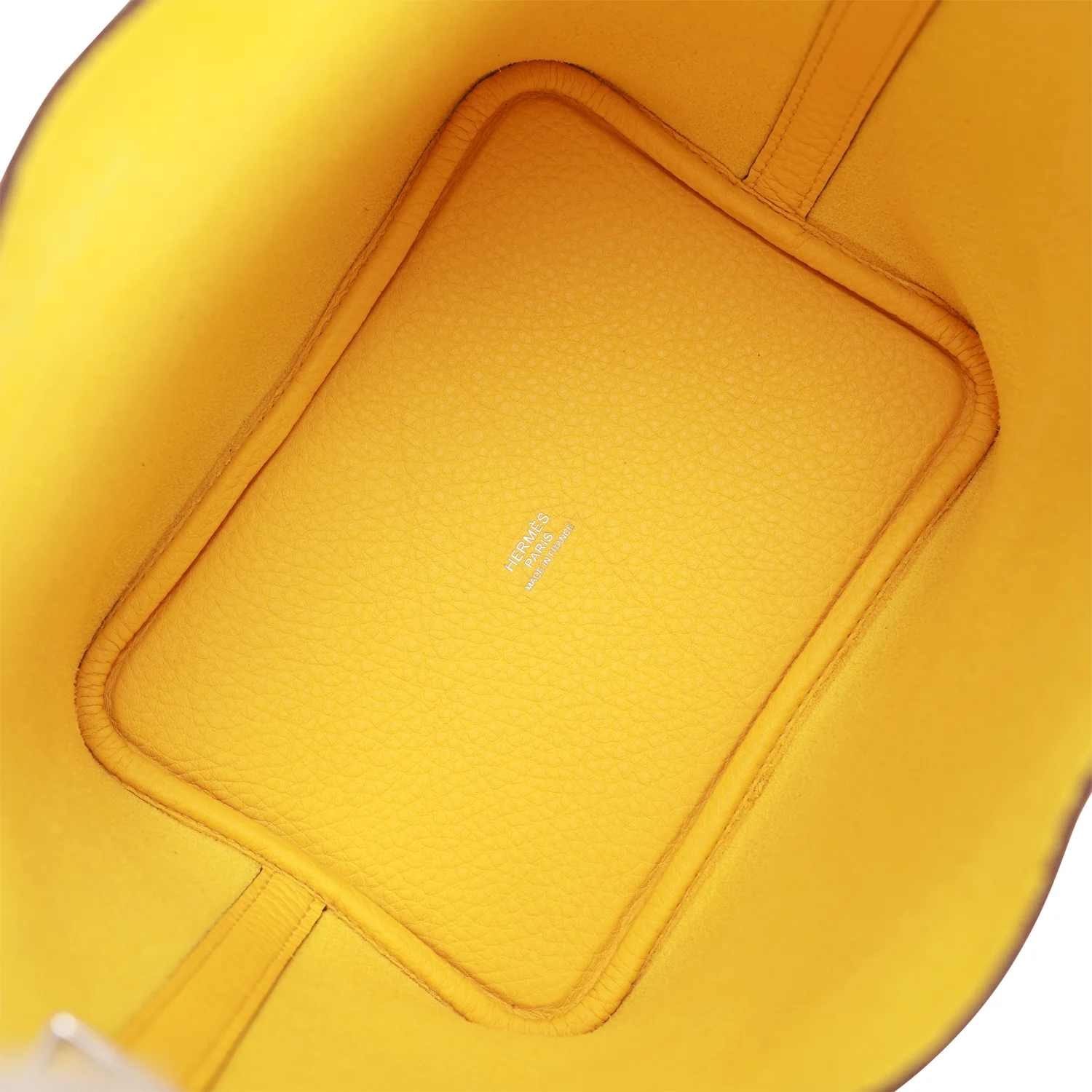 Replicate Hermes Picotin Lock 18 Jaune de Naples Clemence Palladium Hardware(1:1 replica)