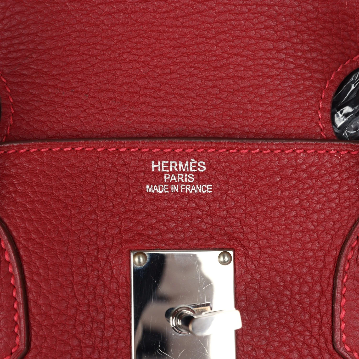 Replicate Hermes Shoulder Birkin 42 JPG Rouge Vif Clemence Palladium Hardware(1:1 replica)