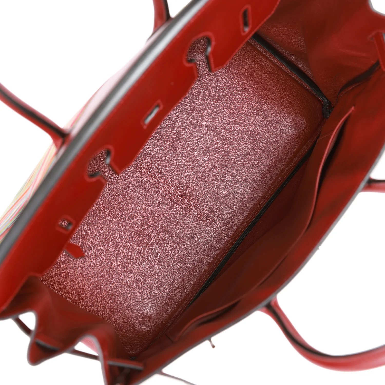 Replicate Hermes Birkin 35 Vibrato Rouge H Boxcalf Palladium Hardware(1:1 replica)