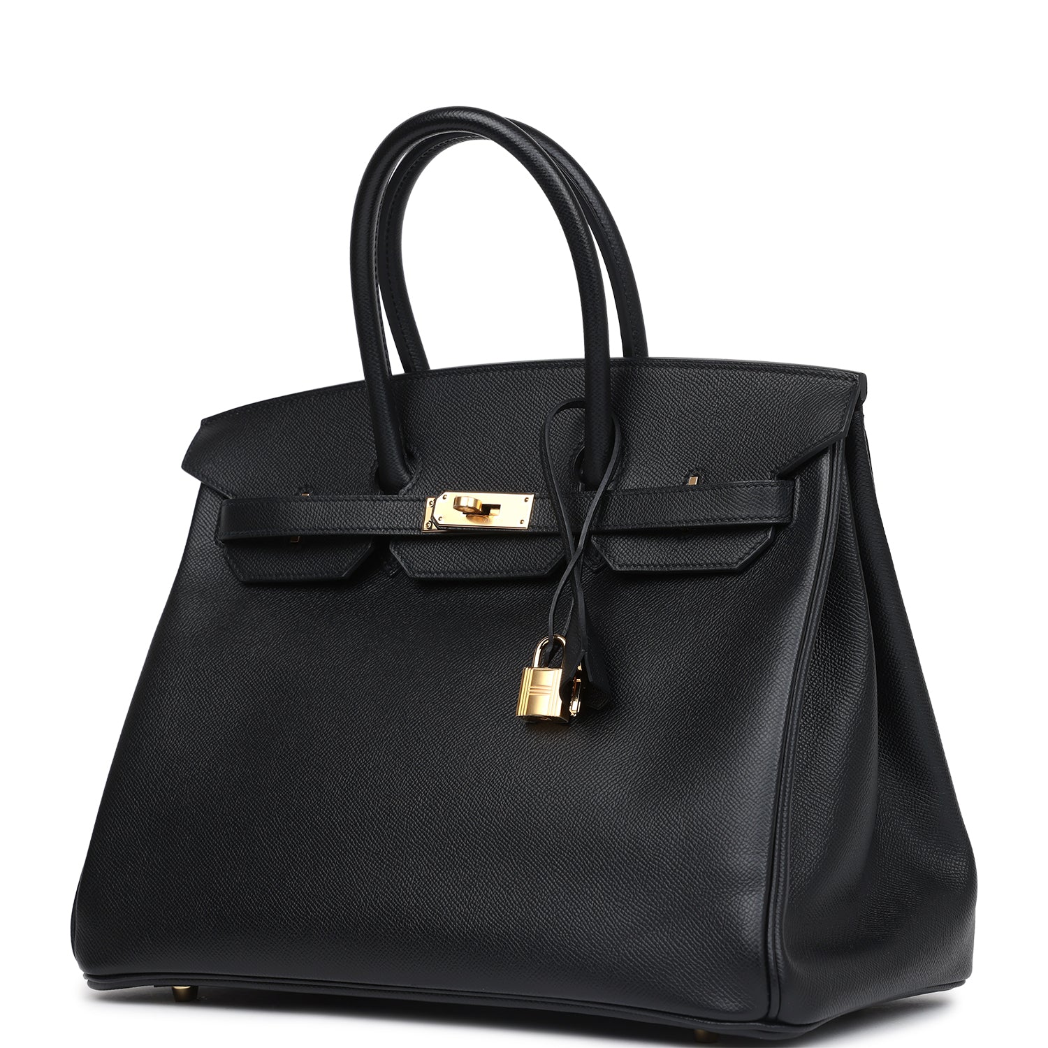 Replicate Hermes Birkin 35 Black Epsom Gold Hardware(1:1 replica)