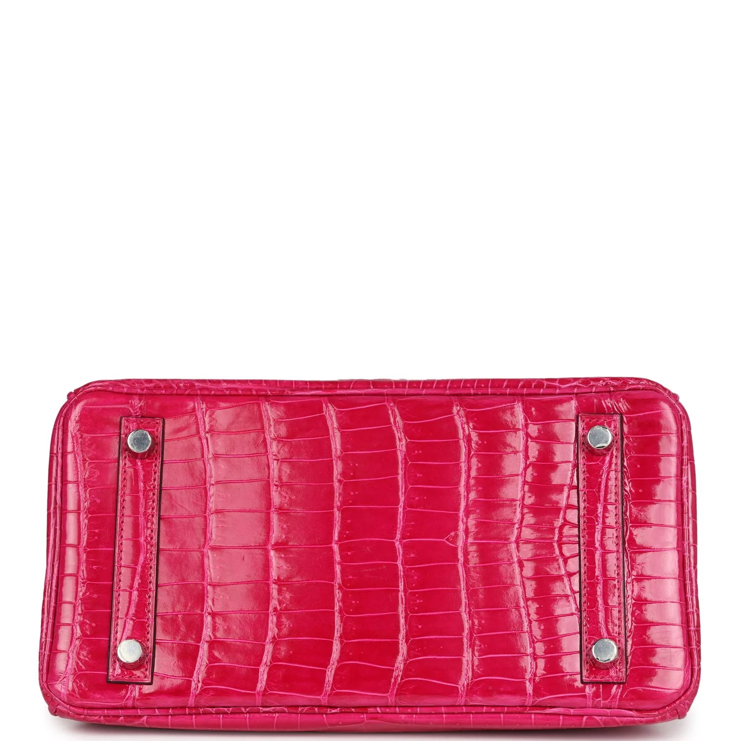 Replicate Hermes Birkin 25 Rose Mexico Shiny Porosus Crocodile Palladium Hardware(1:1 replica)