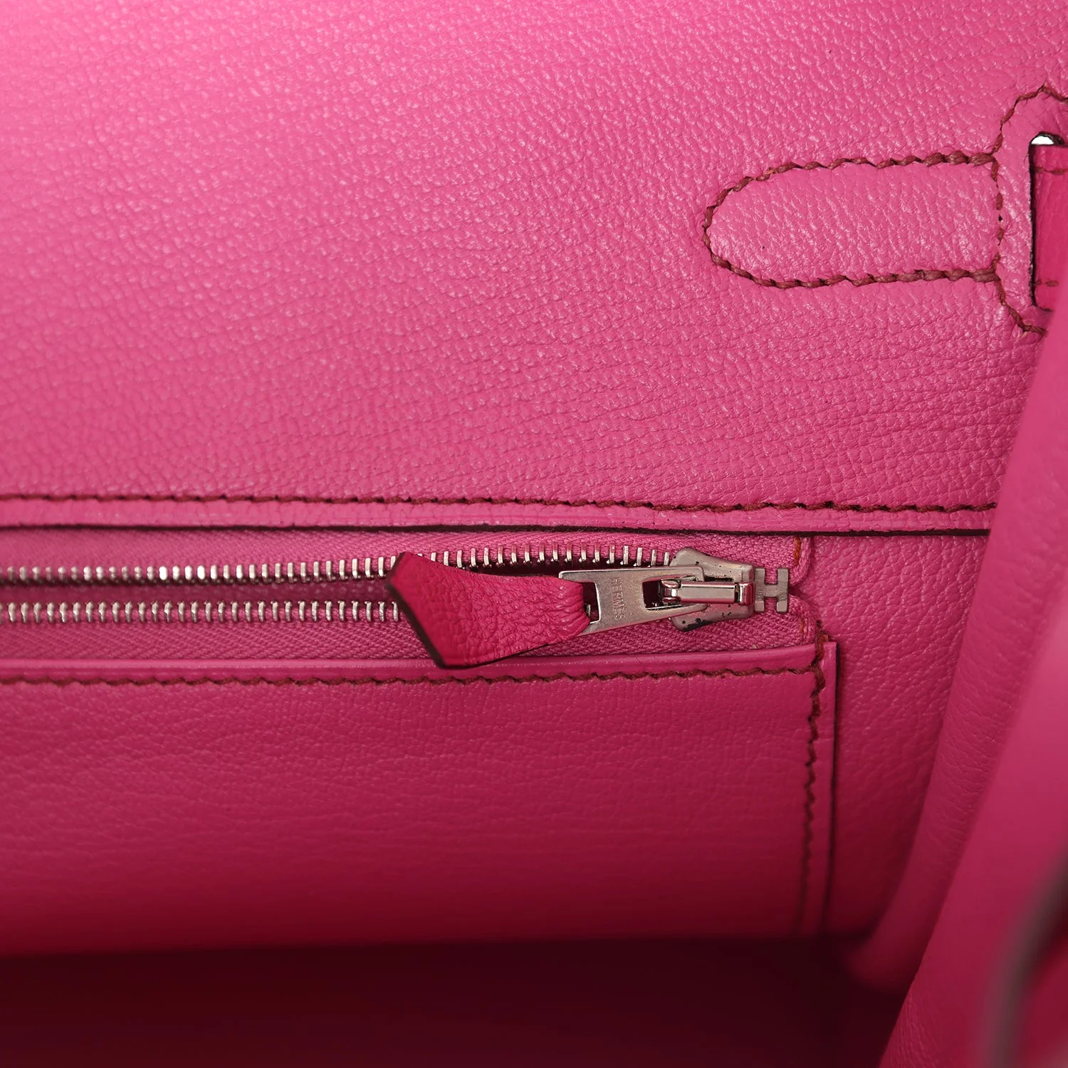 Replicate Hermes Birkin 35 Rose Shocking Chevre Mysore Palladium Hardware(1:1 replica)