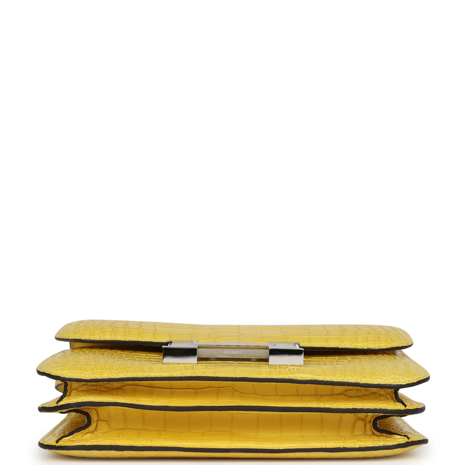 Replicate Hermes Constance 18 Mimosa Matte Alligator Palladium Hardware(1:1 replica)