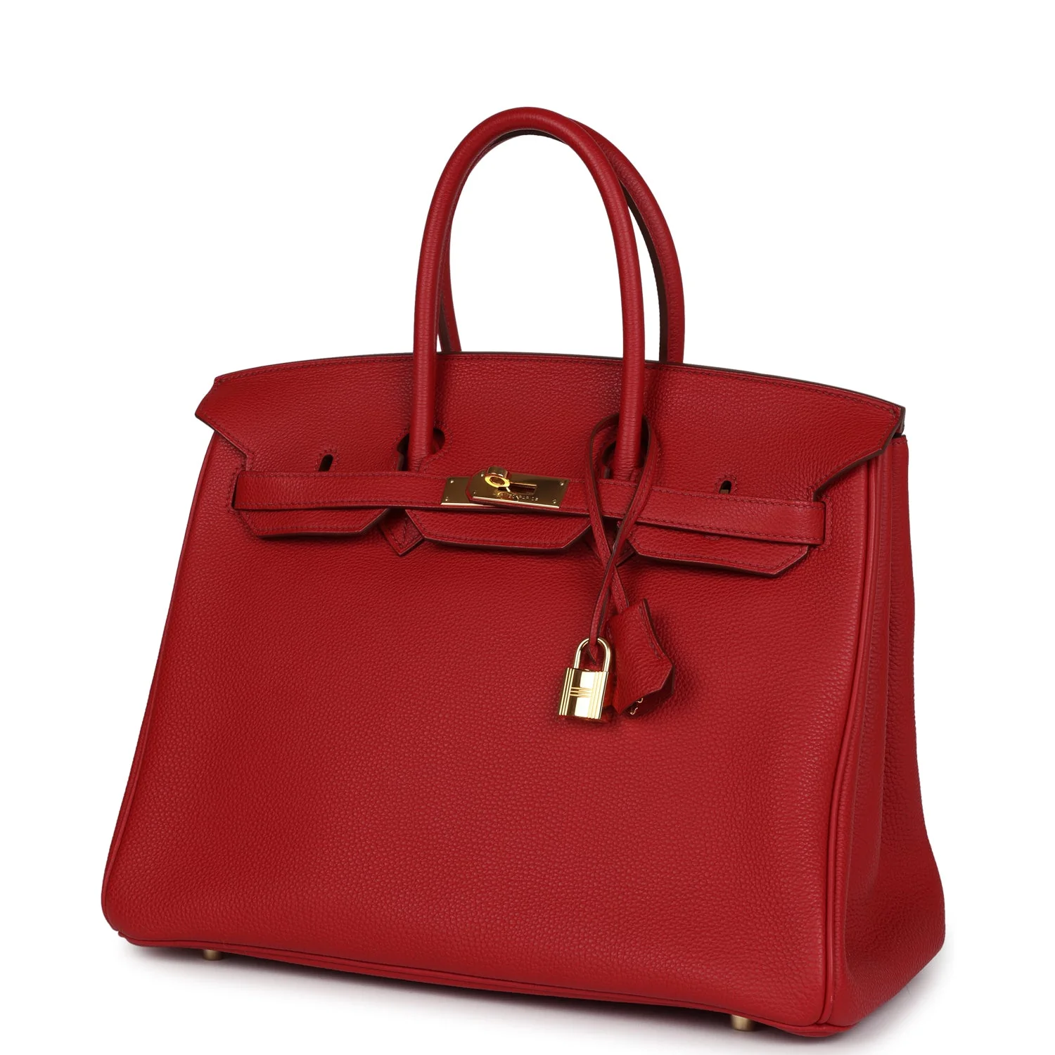 Replicate Hermes Birkin 35 Rouge Garance Togo Gold Hardware(1:1 replica)