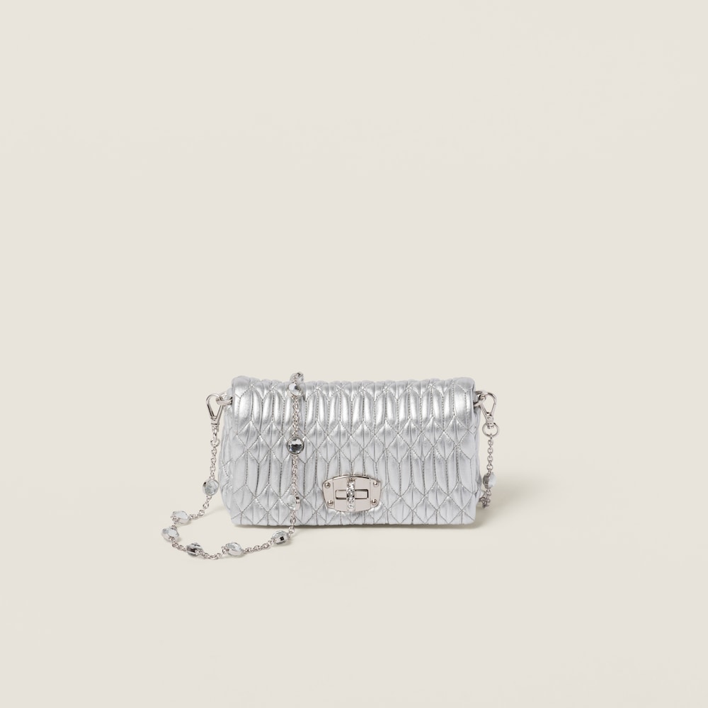 Replicate Miu Crystal nappa leather and crystal mini-bag(1:1 replica)
