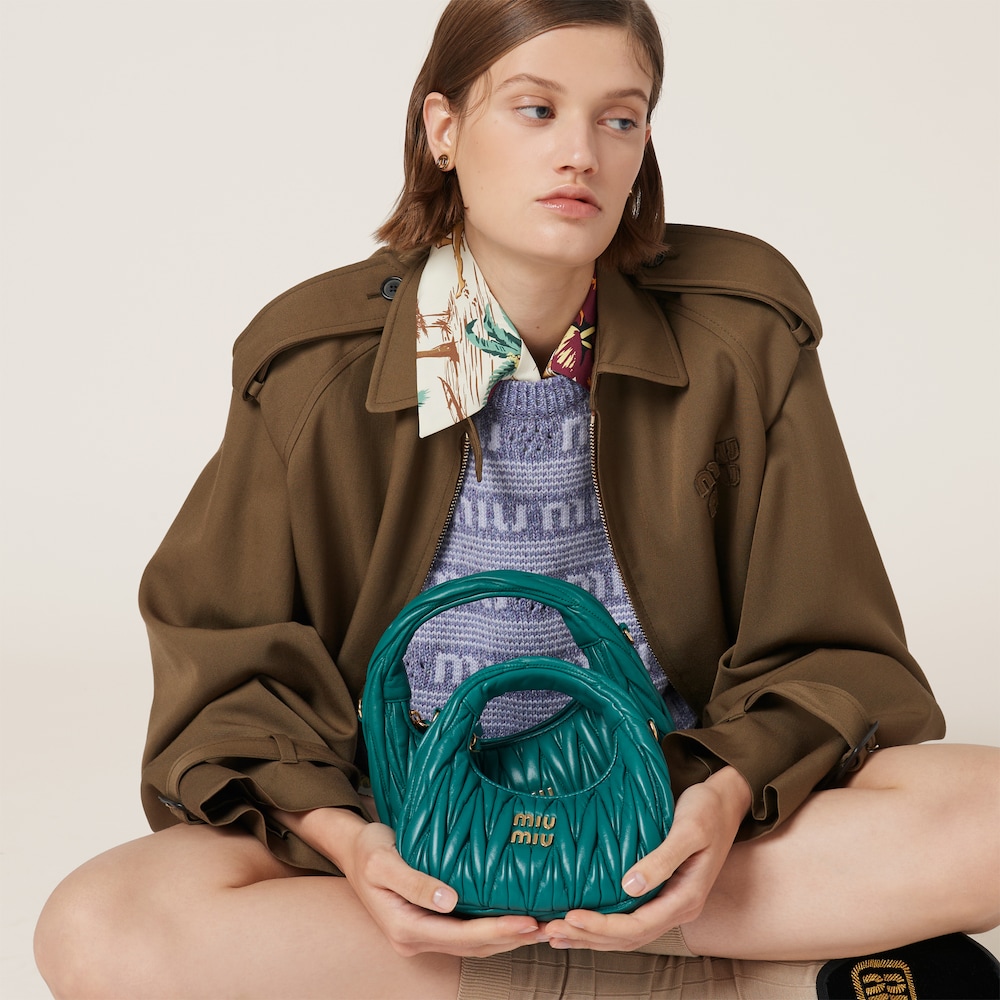 Replicate Wander matelassé nappa leather hobo mini-bag(1:1 replica)