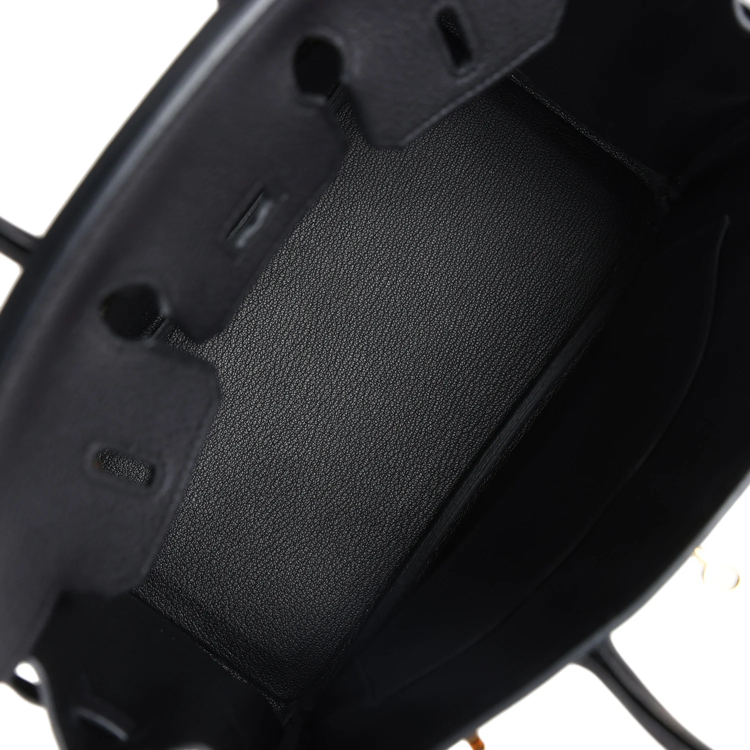 Replicate Hermes Birkin 25 Black Togo Gold Hardware(1:1 replica)