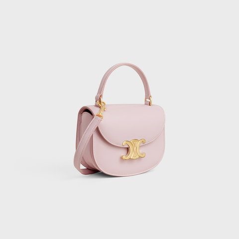 Replicate MINI BESACE CLEA IN SHINY CALFSKIN PASTEL PINK(1:1 replica)