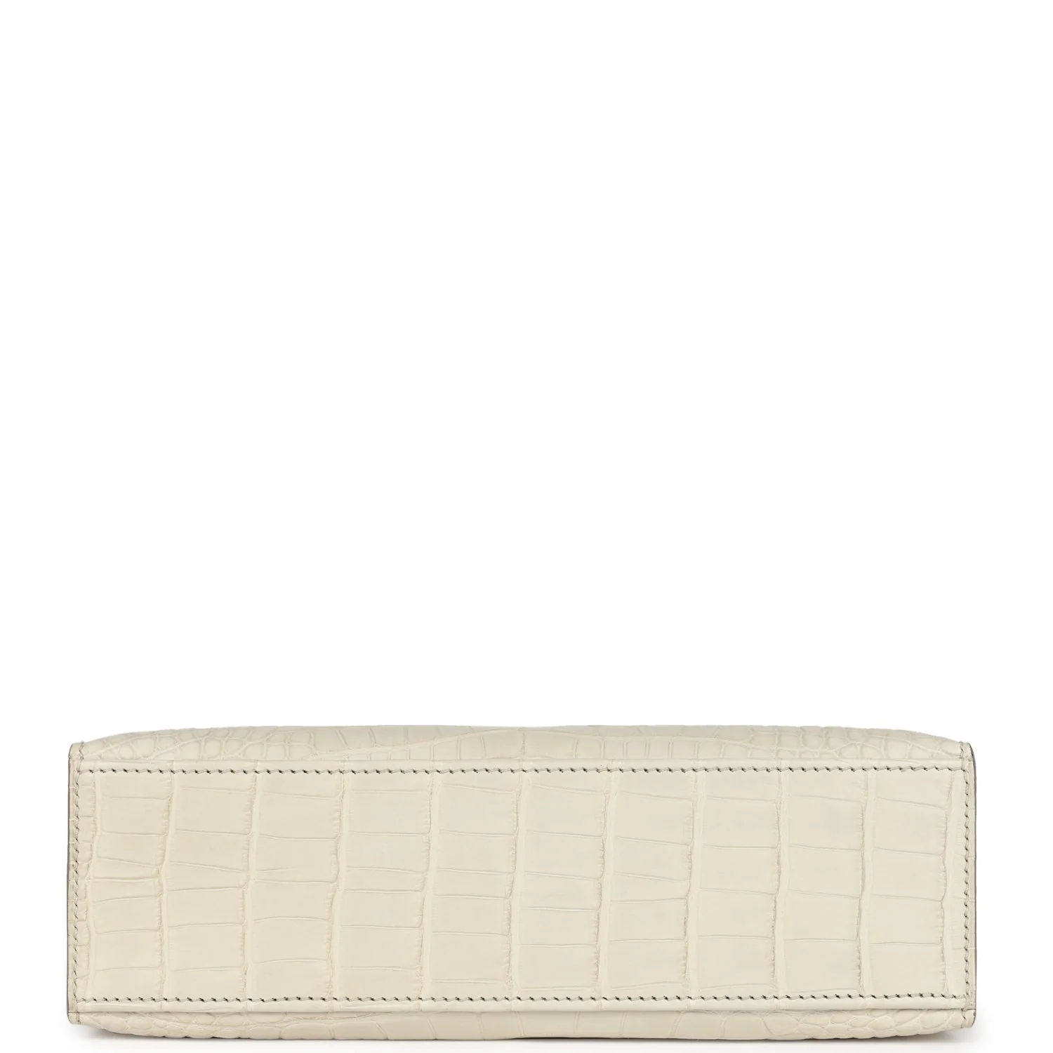 Replicate Hermes Kelly Pochette Beton Matte Alligator Gold Hardware(1:1 replica)