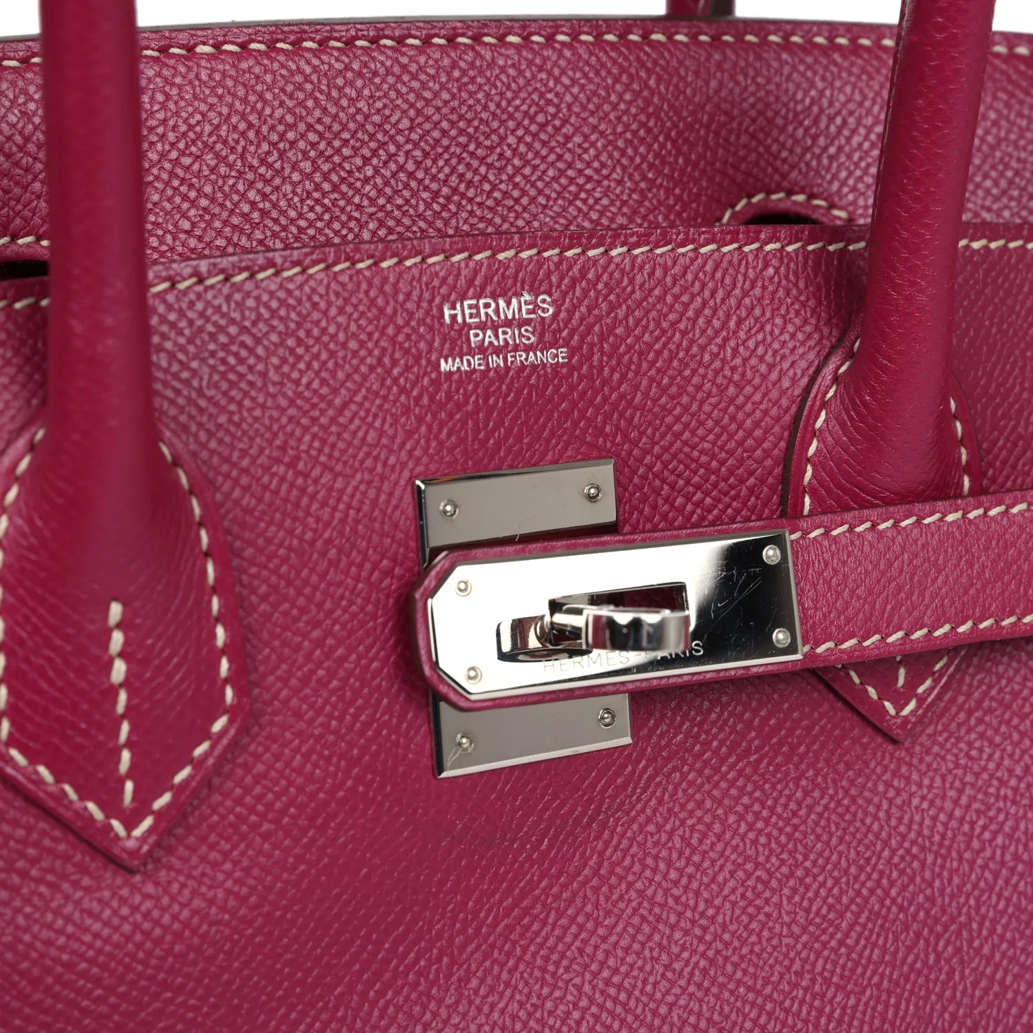 Replicate Hermes Birkin 30 Tosca Candy Epsom Palladium Hardware(1:1 replica)