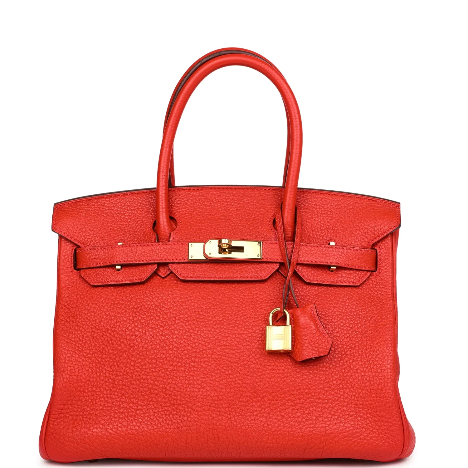 Replicate Hermes Birkin 30 Geranium Togo Gold Hardware(1:1 replica)