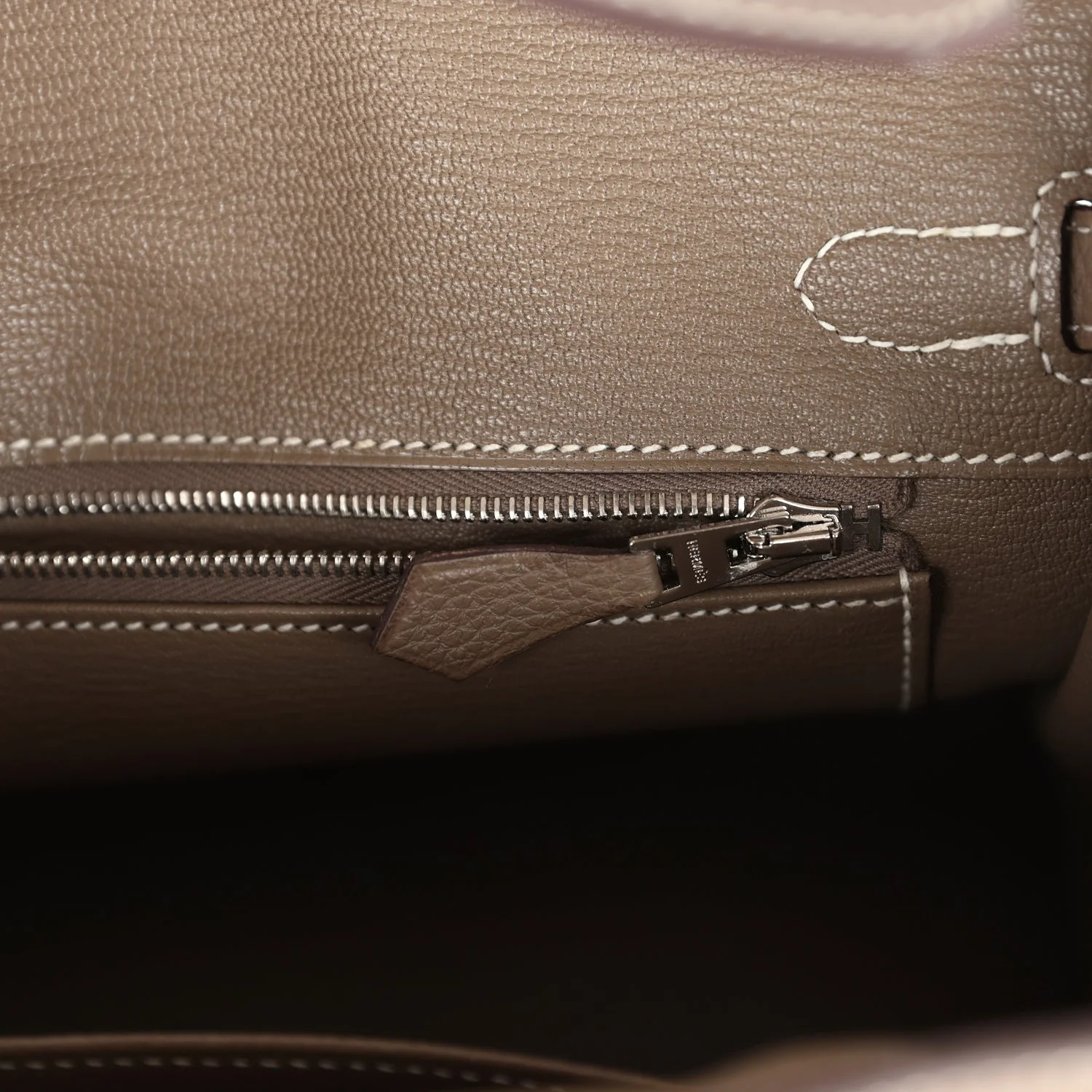 Replicate Hermes Birkin 25 Etoupe Togo Palladium Hardware(1:1 replica)