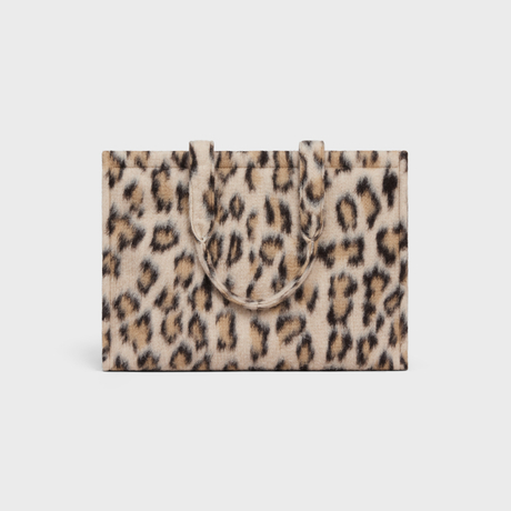 Replicate LARGE CABAS THAIS IN LEOPARD TEXTILE AND CALFSKIN LEOPARD(1:1 replica)