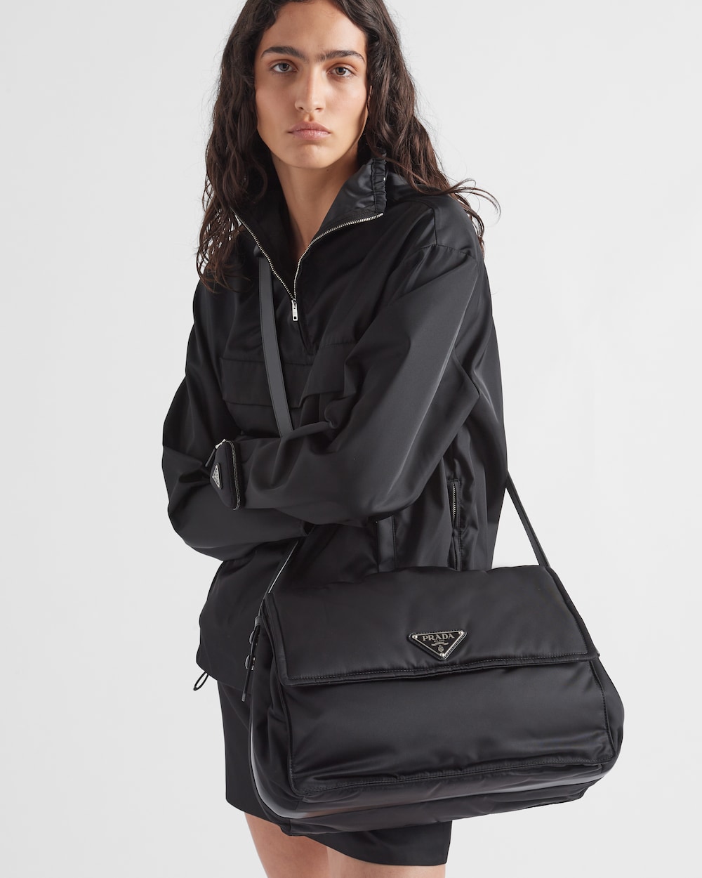 Replicate Re-Nylon Large Padded Shoulder Bag(1:1 replica)