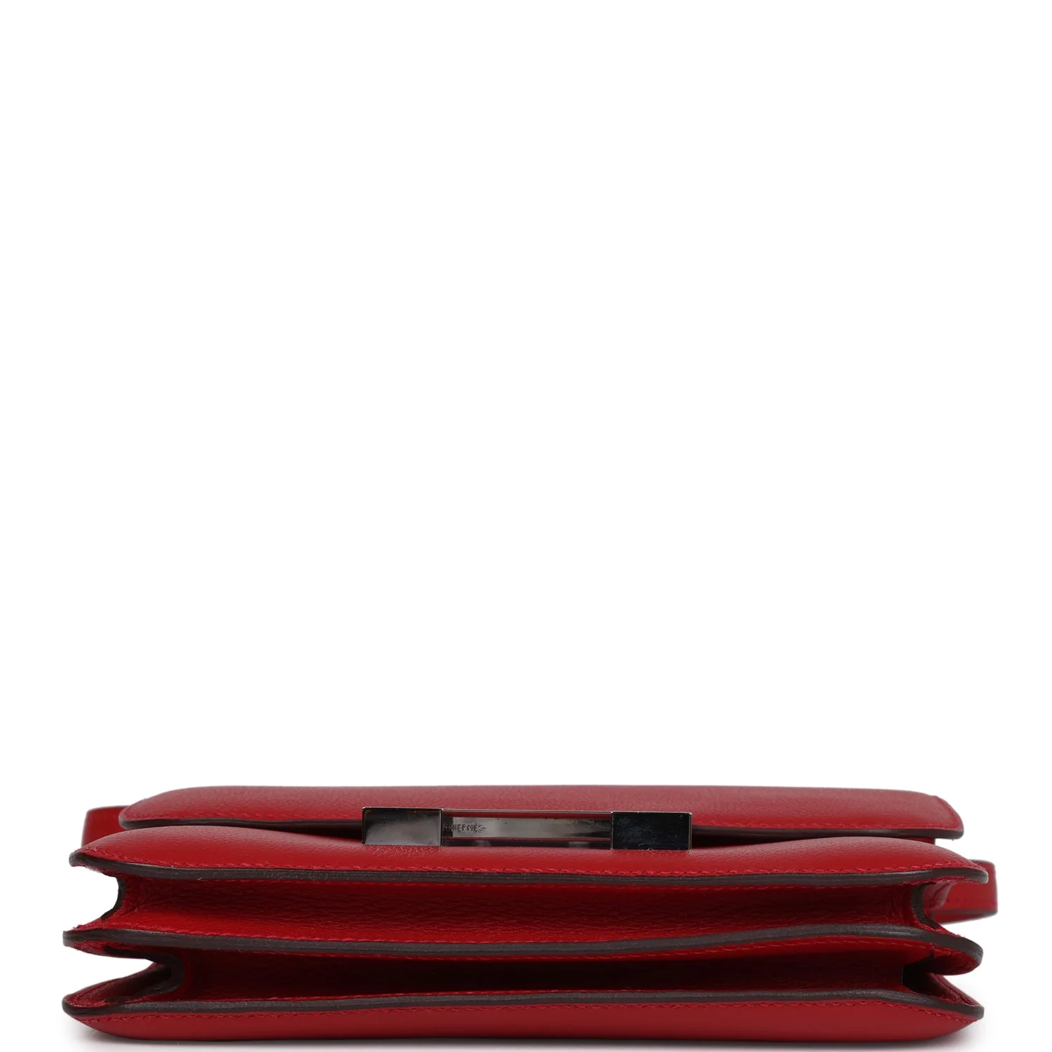 Replicate Hermes Constance 18 Rouge Casaque Evercolor Palladium Hardware(1:1 replica)