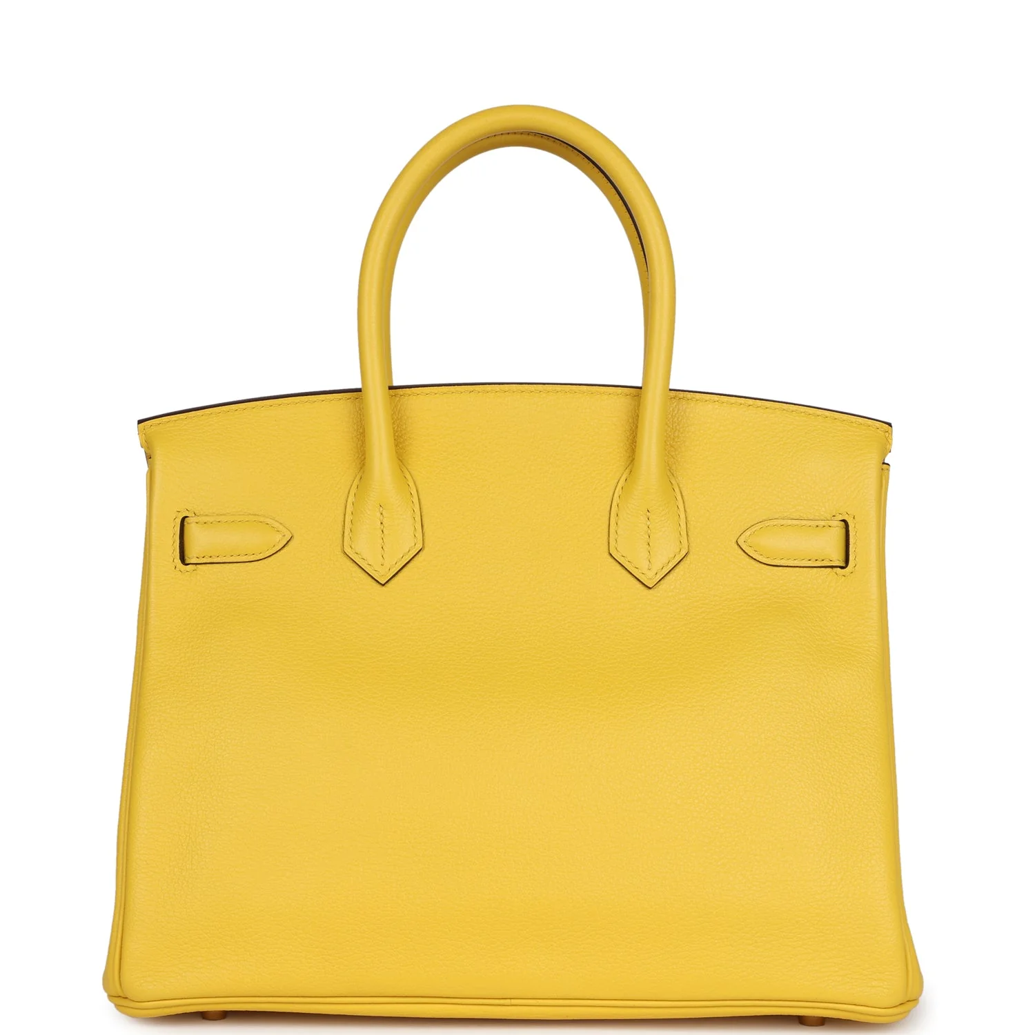Replicate Hermes Birkin 30 Jaune de Naples Taurillon Novillo Rose Gold Hardware(1:1 replica)