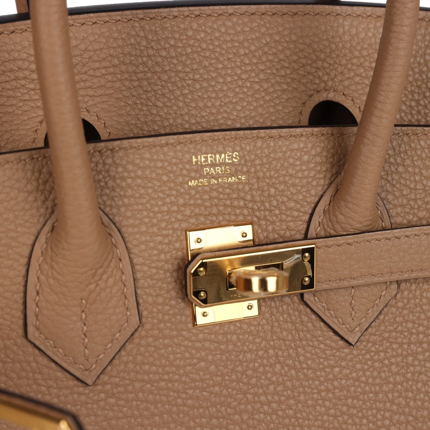 Replicate Hermes Birkin 25 Chai Togo Gold Hardware(1:1 replica)