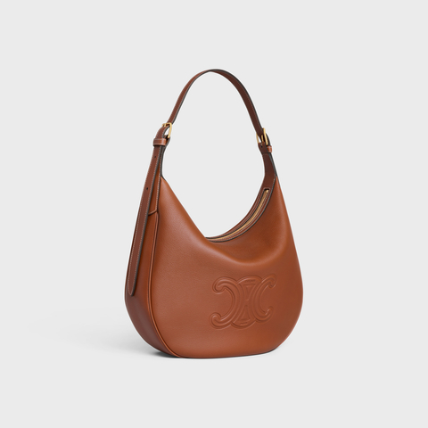 Replicate MEDIUM HELOÏSE BAG CUIR TRIOMPHE IN SUPPLE CALFSKIN TAN(1:1 replica)